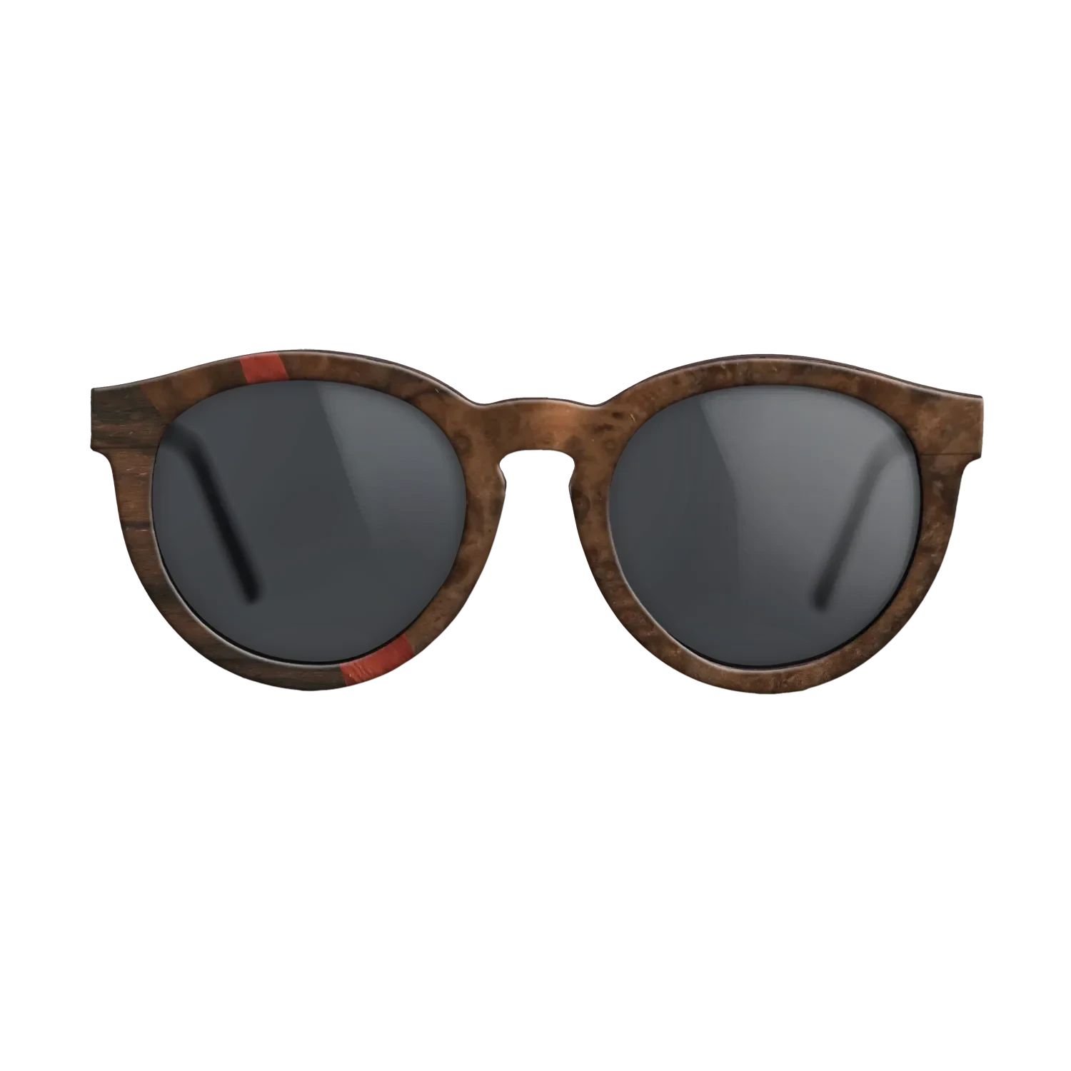 Olive Burl,Ziricote Dark Quartered,Walnut Burl,Poplar Dyed: Red: Wedge - The Rebel - Round - 792 - SIRIS wood optic