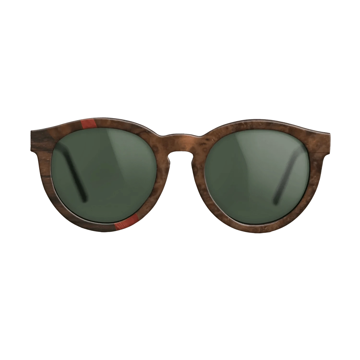 Olive Burl,Ziricote Dark Quartered,Walnut Burl,Poplar Dyed: Red: Wedge - The Rebel - Round - 792 - SIRIS wood optic