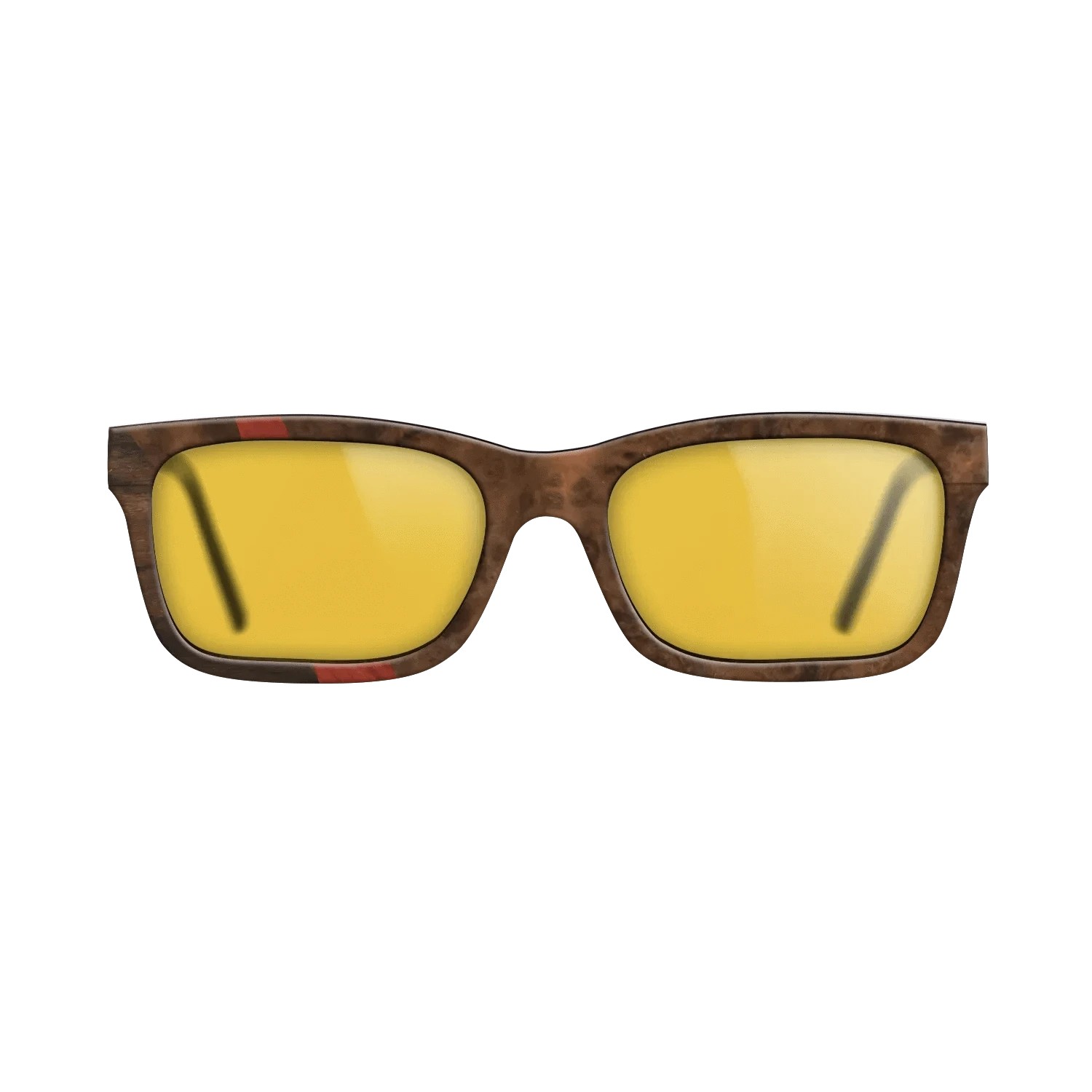 Olive Burl,Ziricote Dark Quartered,Walnut Burl,Poplar Dyed: Red: Wedge - The Sage - Rectangle - 792 - SIRIS wood optic