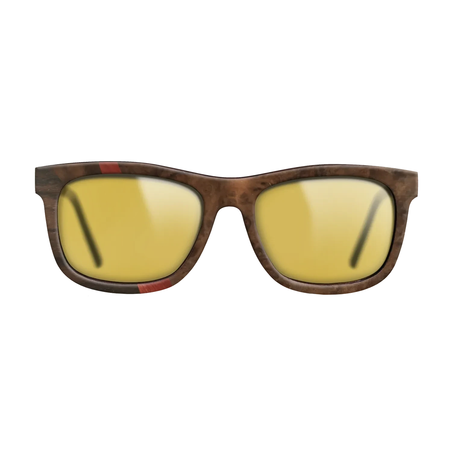 Olive Burl,Ziricote Dark Quartered,Walnut Burl,Poplar Dyed: Red: Wedge - The Hero - Square - 792 - SIRIS wood optic