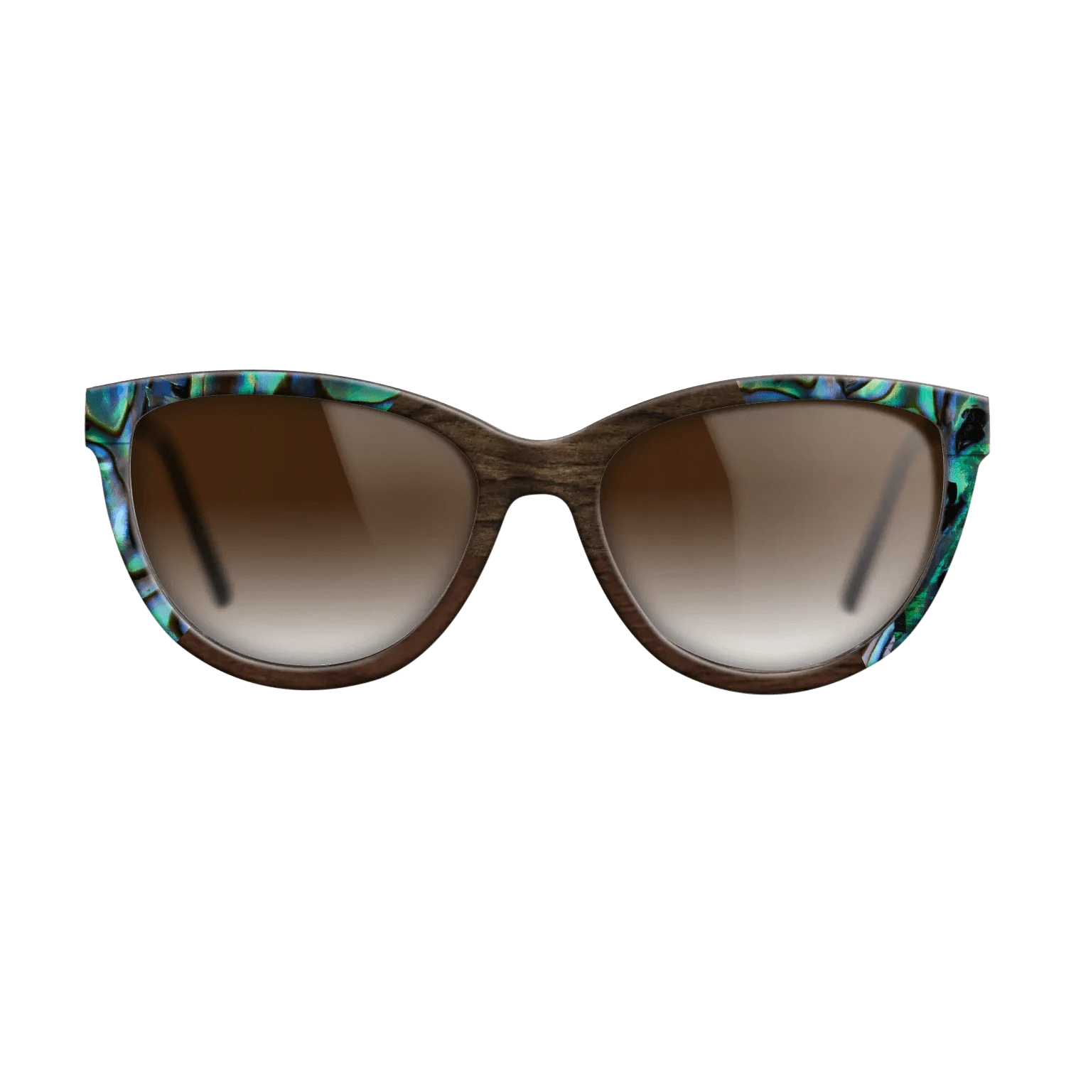 Walnut Claro Dark,Abalone Shell,Ziricote Dark Quartered,Walnut Claro Light: Angle Cut - The Maiden - Cat - 1450 - SIRIS wood optic
