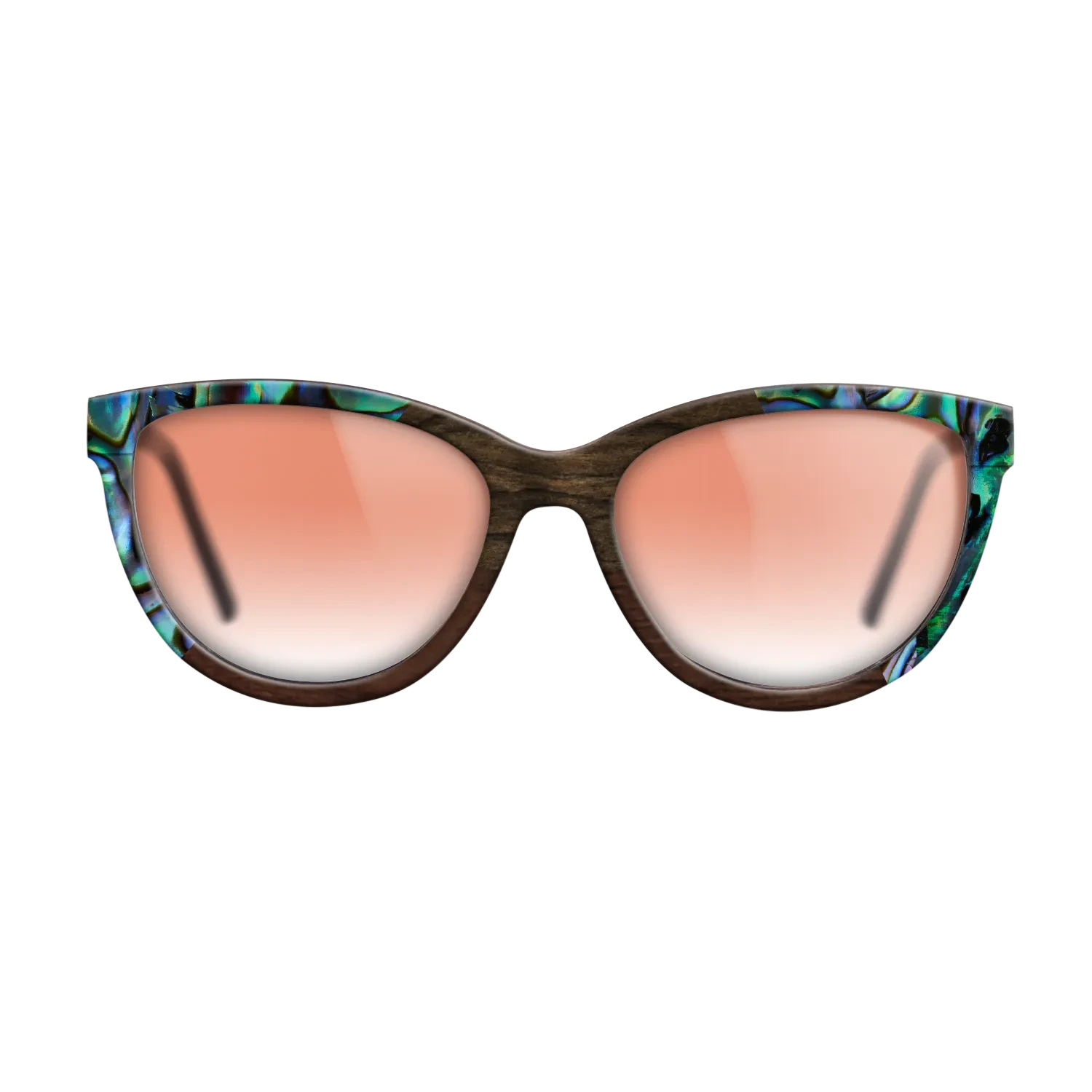 Walnut Claro Dark,Abalone Shell,Ziricote Dark Quartered,Walnut Claro Light: Angle Cut - The Maiden - Cat - 1450 - SIRIS wood optic