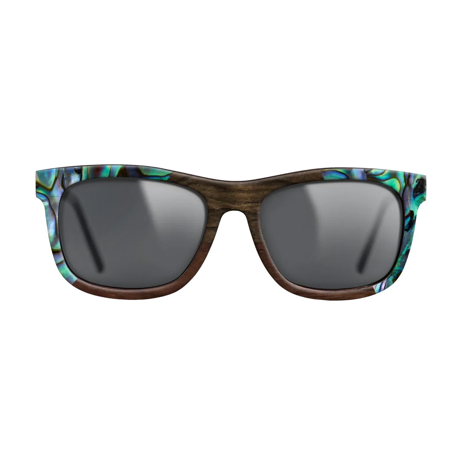 Walnut Claro Dark,Abalone Shell,Ziricote Dark Quartered,Walnut Claro Light: Angle Cut - The Hero - Square - 1450 - SIRIS wood optic