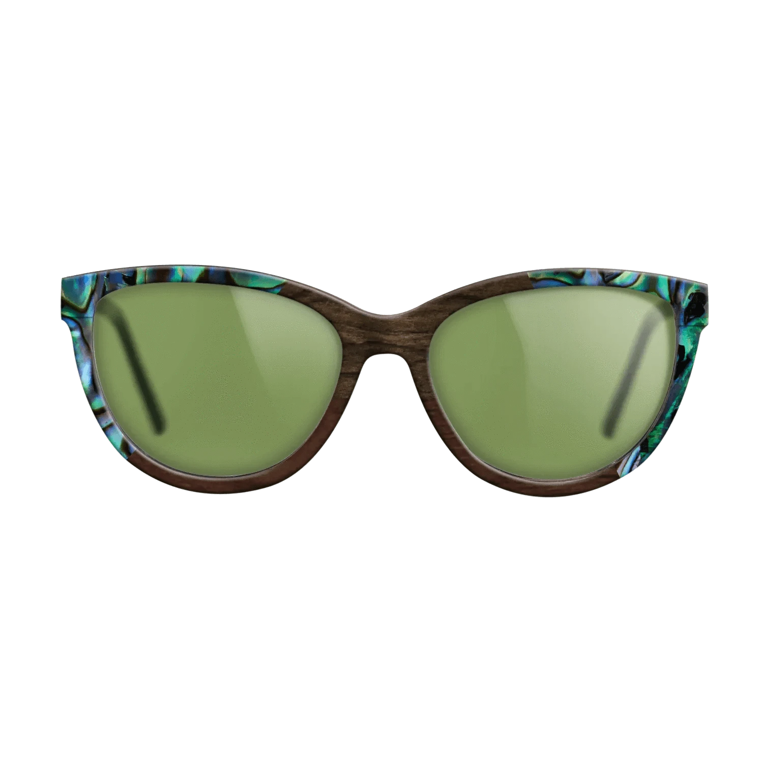 Walnut Claro Dark,Abalone Shell,Ziricote Dark Quartered,Walnut Claro Light: Angle Cut - The Maiden - Cat - 1450 - SIRIS wood optic