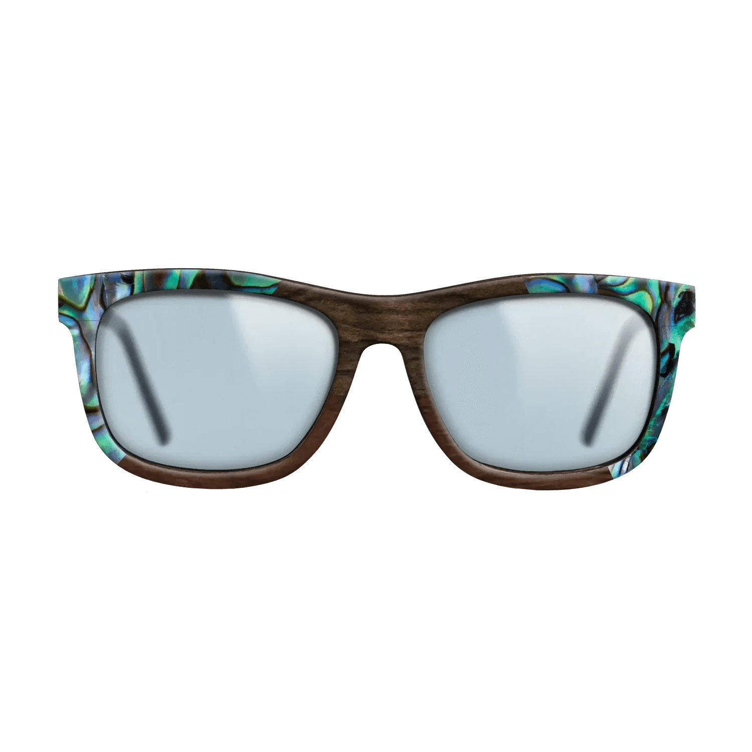 Walnut Claro Dark,Abalone Shell,Ziricote Dark Quartered,Walnut Claro Light: Angle Cut - The Hero - Square - 1450 - SIRIS wood optic