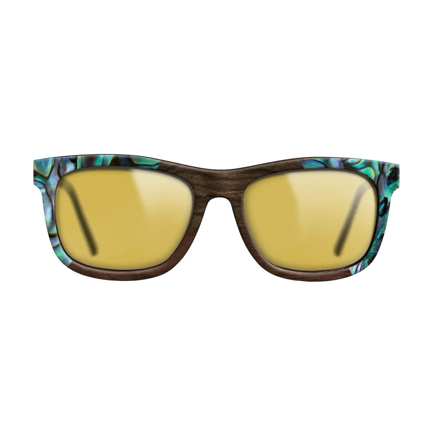 Walnut Claro Dark,Abalone Shell,Ziricote Dark Quartered,Walnut Claro Light: Angle Cut - The Hero - Square - 1450 - SIRIS wood optic