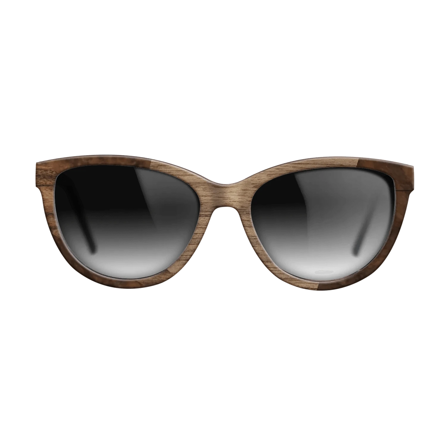 Santos Rosewood Dark,Walnut Burl,Walnut: Straight Grain: Wedge - The Maiden - Cat - 1894 - SIRIS wood optic