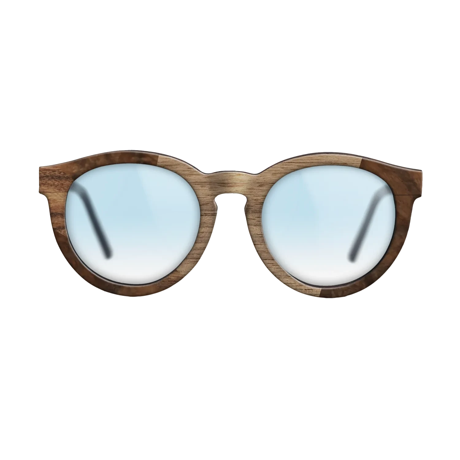 Santos Rosewood Dark,Walnut Burl,Walnut: Straight Grain: Wedge - The Rebel - Round - 1894 - SIRIS wood optic