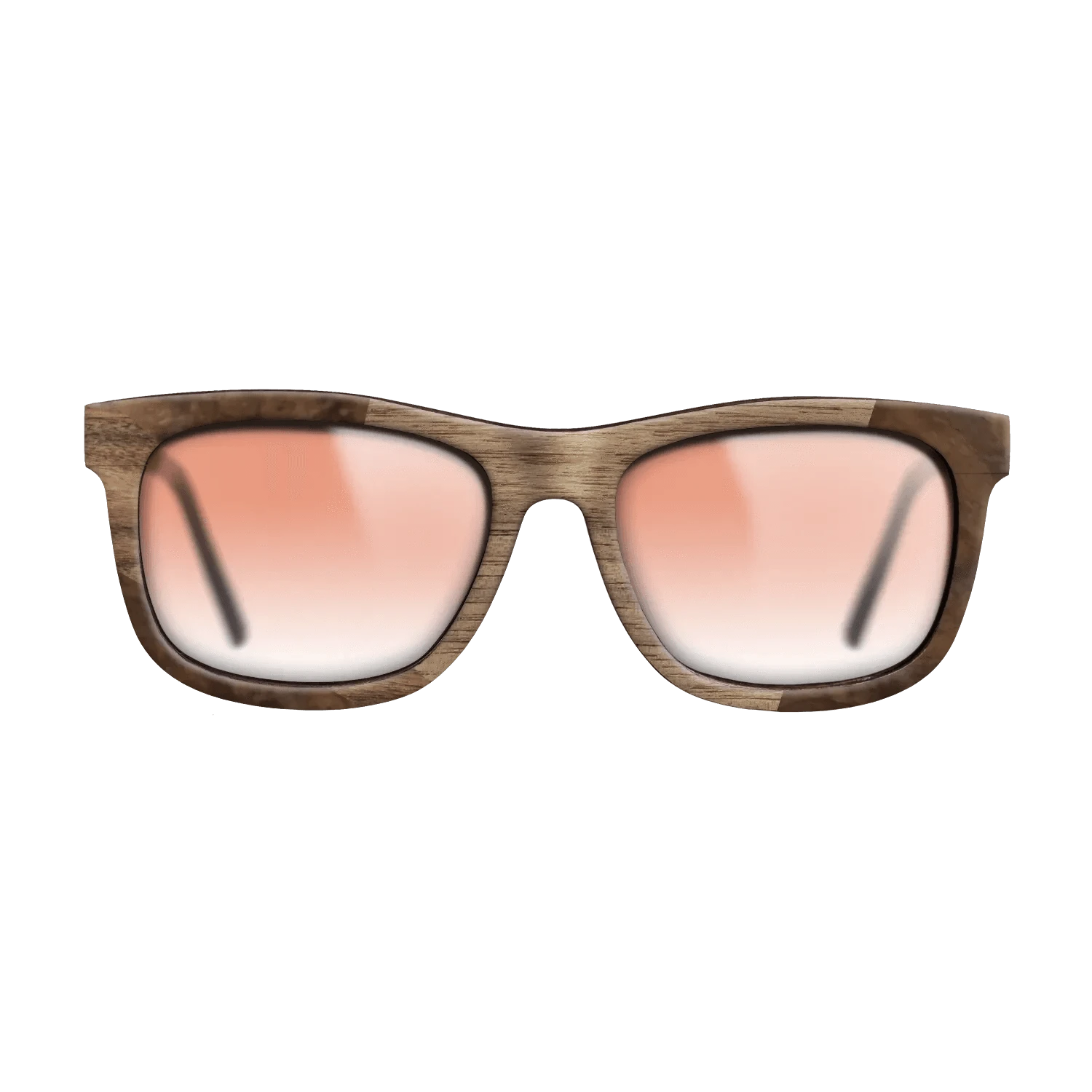 Santos Rosewood Dark,Walnut Burl,Walnut: Straight Grain: Wedge - The Hero - Square - 1894 - SIRIS wood optic