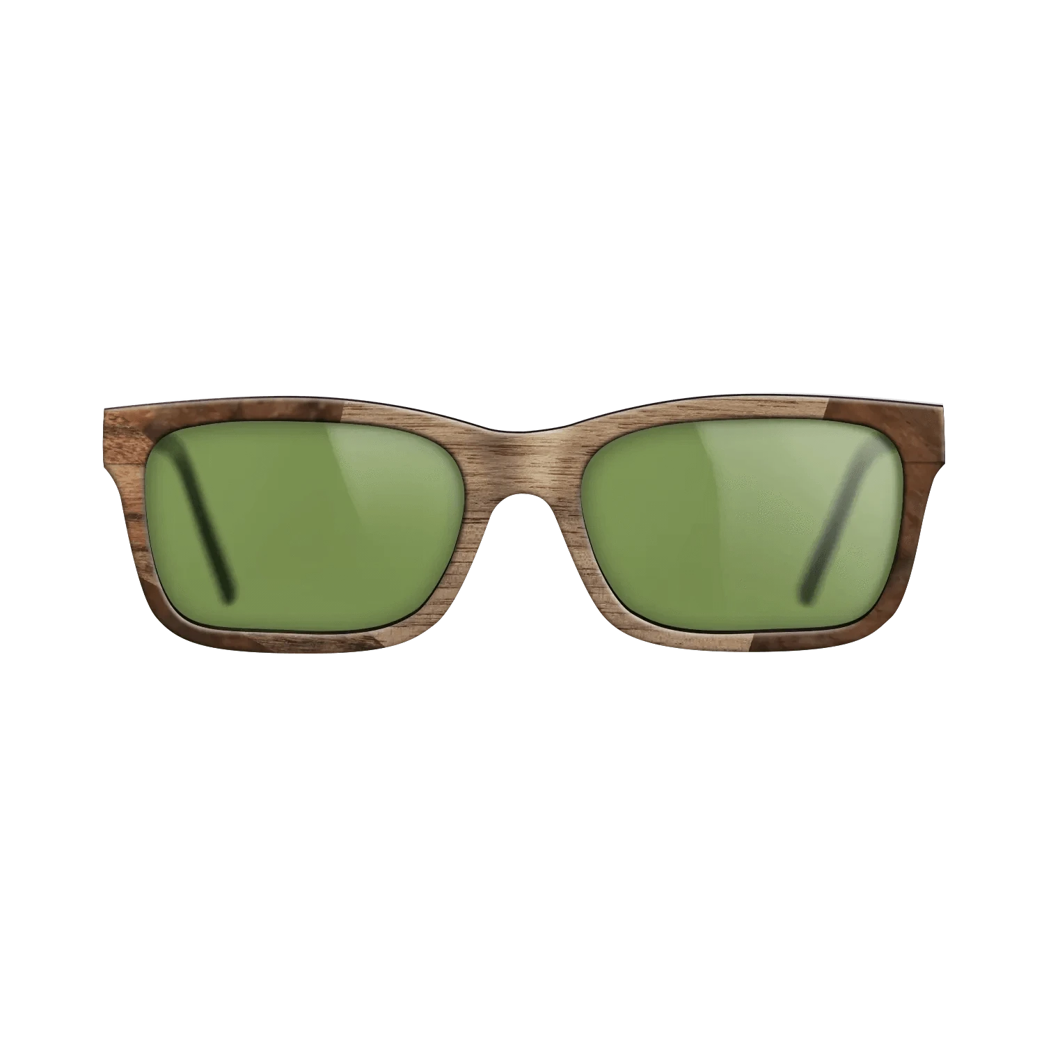 Santos Rosewood Dark,Walnut Burl,Walnut: Straight Grain: Wedge - The Sage - Rectangle - 1894 - SIRIS wood optic