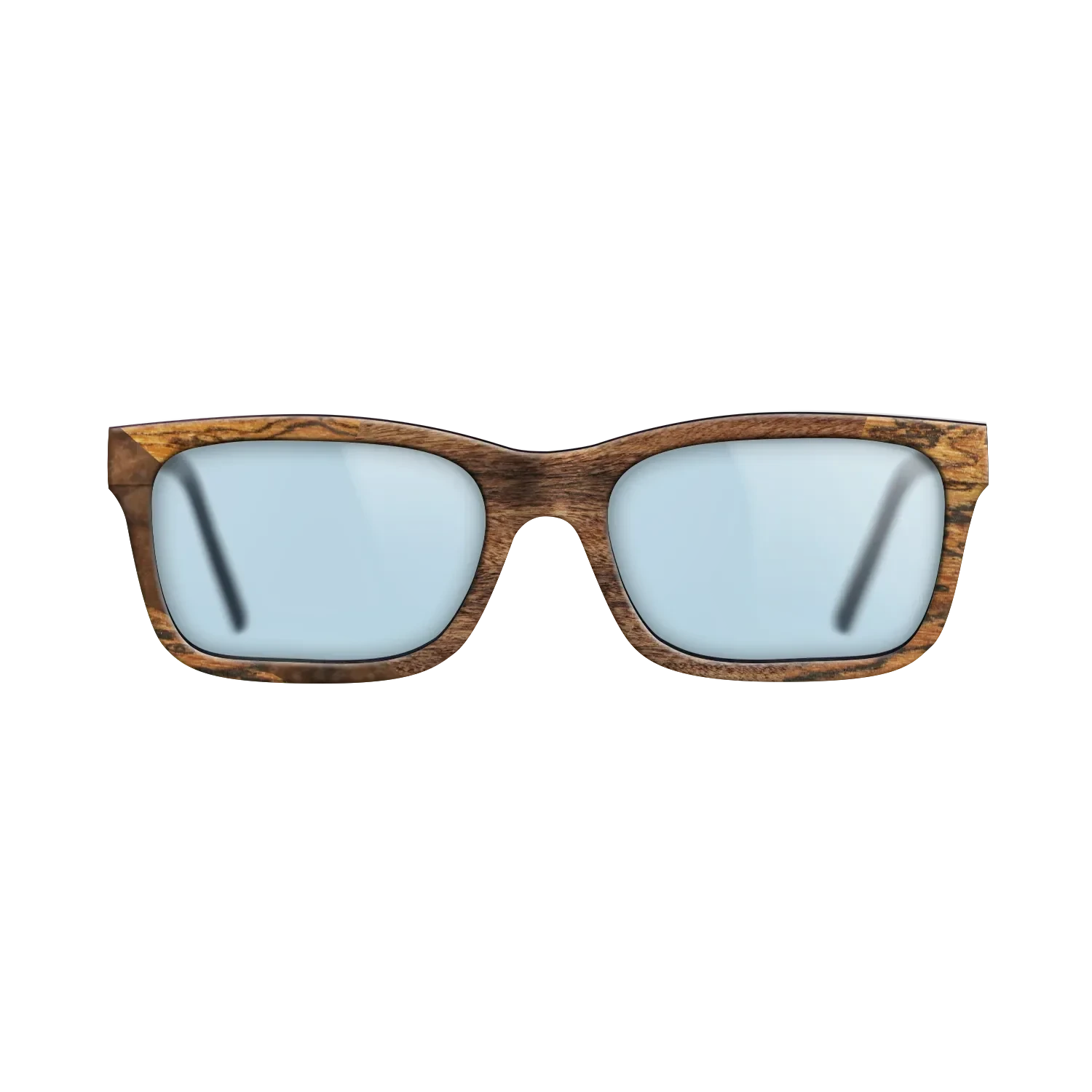 Walnut Burl,Bocote,Santos Rosewood Dark: Wedge - The Sage - Rectangle - 1719 - SIRIS wood optic