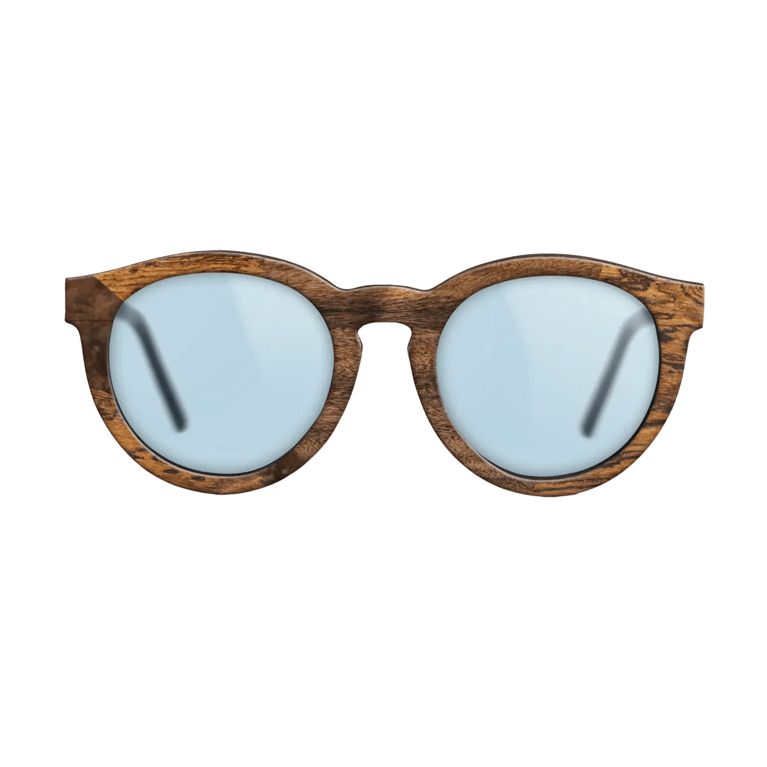 Walnut Burl,Bocote,Santos Rosewood Dark: Wedge - The Rebel - Round - 1719 - SIRIS wood optic