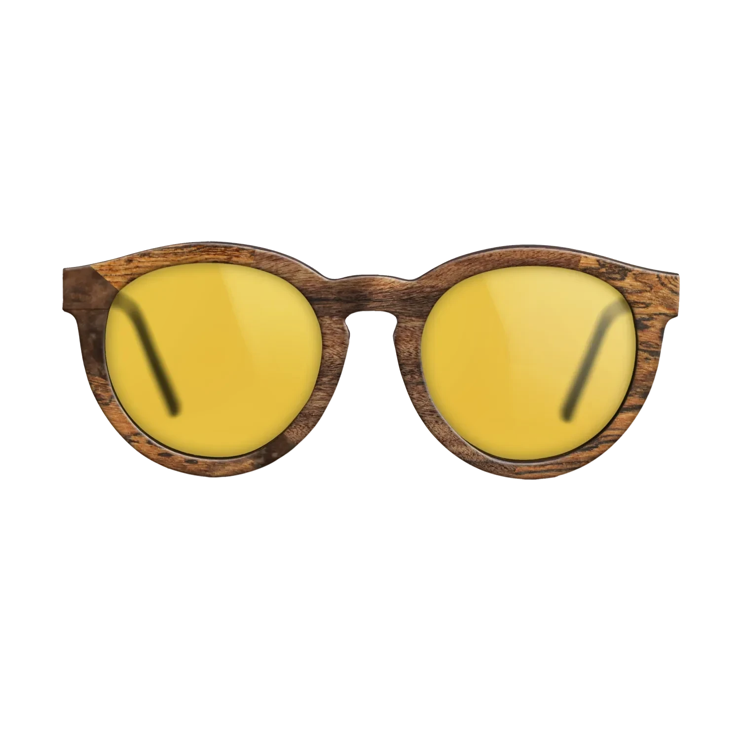 Walnut Burl,Bocote,Santos Rosewood Dark: Wedge - The Rebel - Round - 1719 - SIRIS wood optic