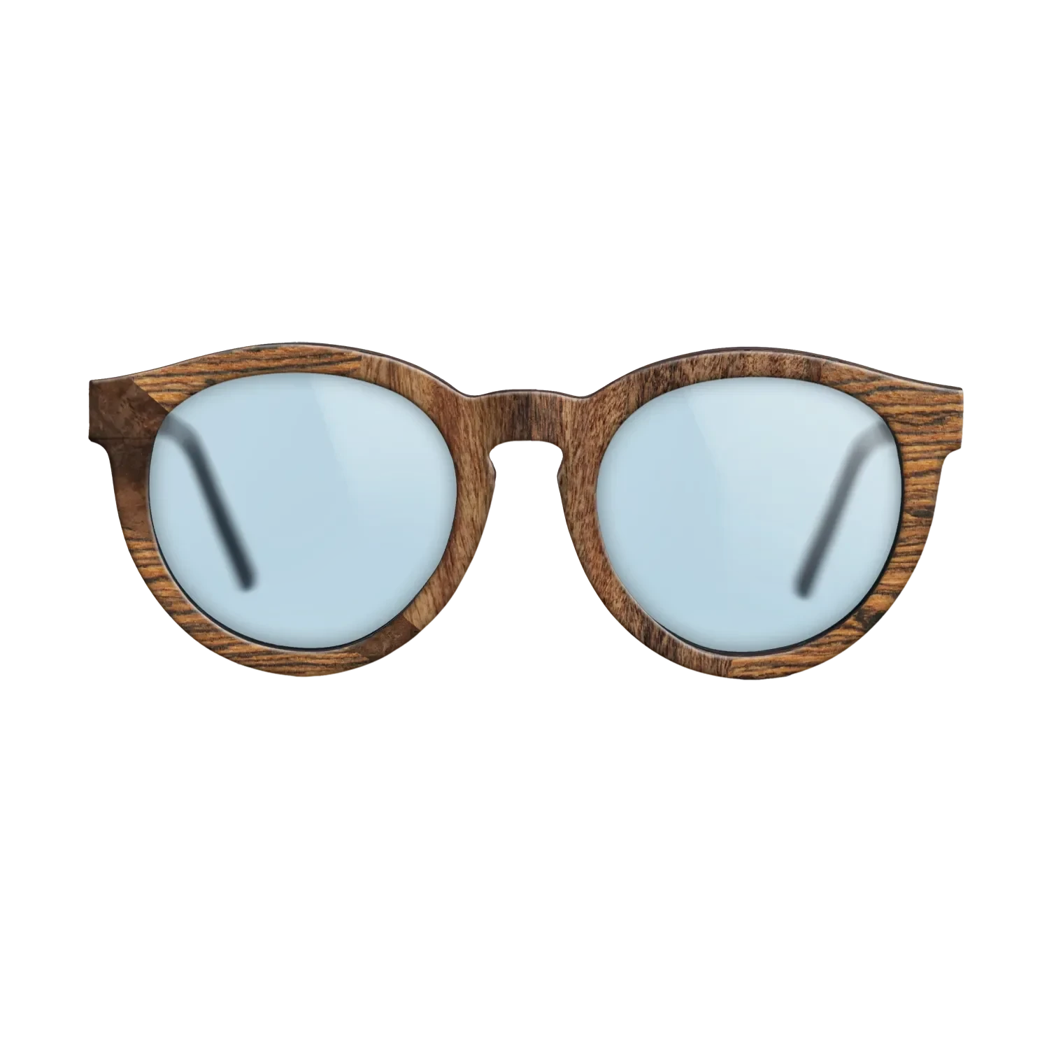 Walnut Burl,Bocote,Santos Rosewood Dark: Wedge - The Rebel - Round - 2046 - SIRIS wood optic