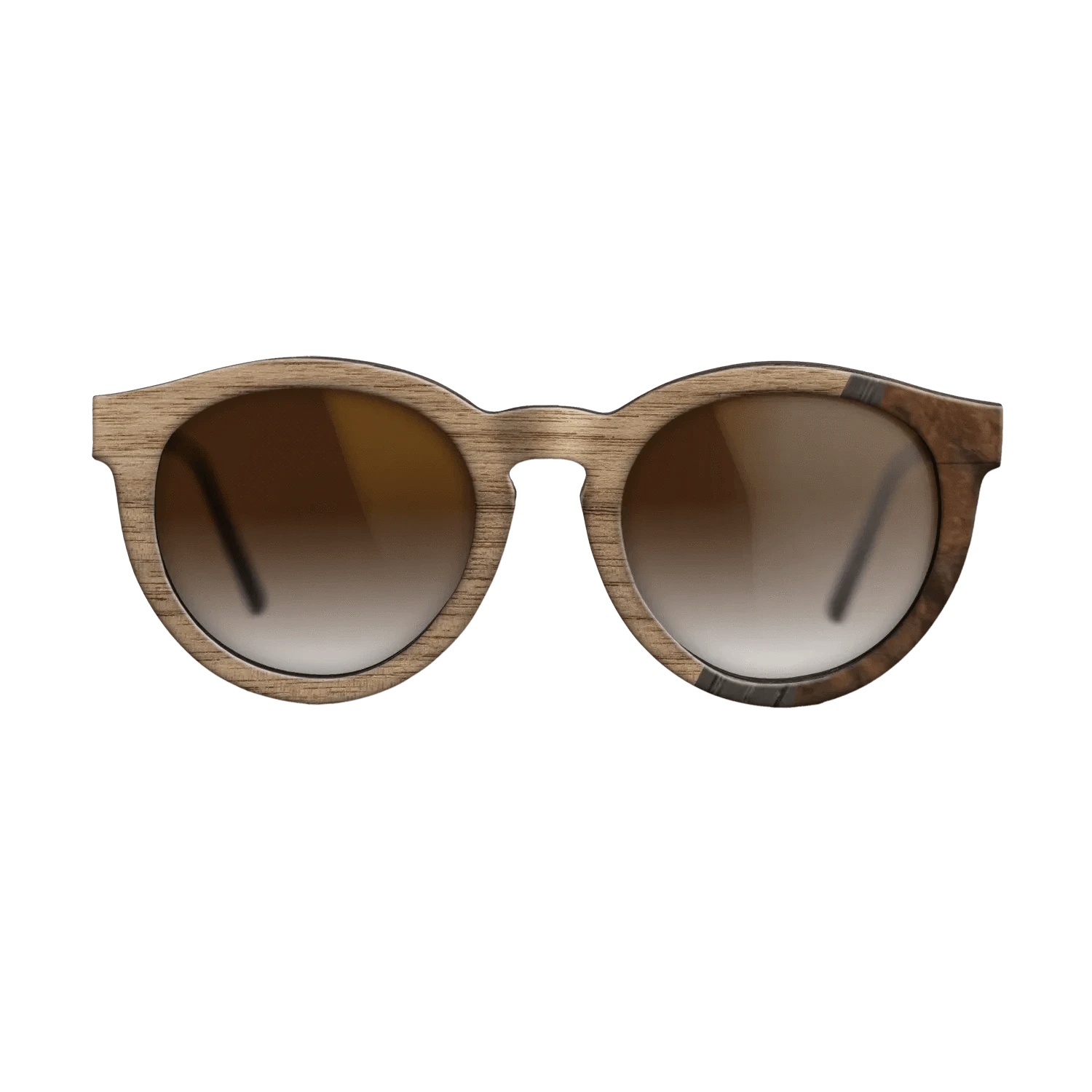 Santos Rosewood Dark,Walnut: Straight Grain,Fumed Oak,Walnut Burl: Wedge - The Rebel - Round - 690 - SIRIS wood optic