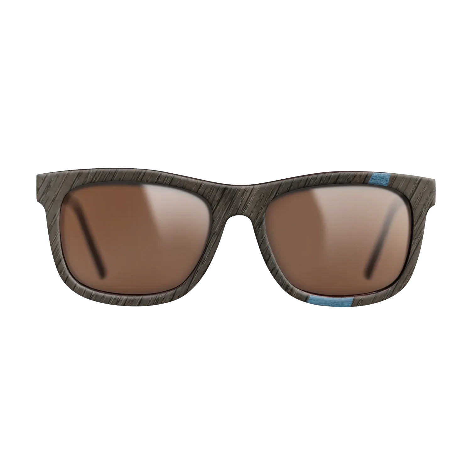 Walnut: Straight Grain,Fumed Oak,Poplar Dyed: Blue Denim: Wedge - The Hero - Square - 1143 - SIRIS wood optic