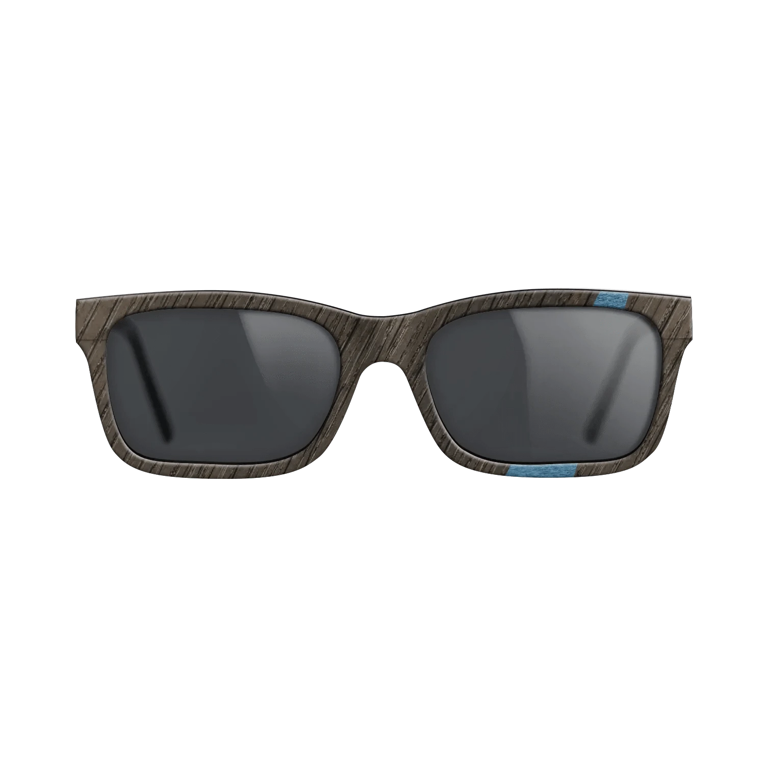 Walnut: Straight Grain,Fumed Oak,Poplar Dyed: Blue Denim: Wedge - The Sage - Rectangle - 1143 - SIRIS wood optic