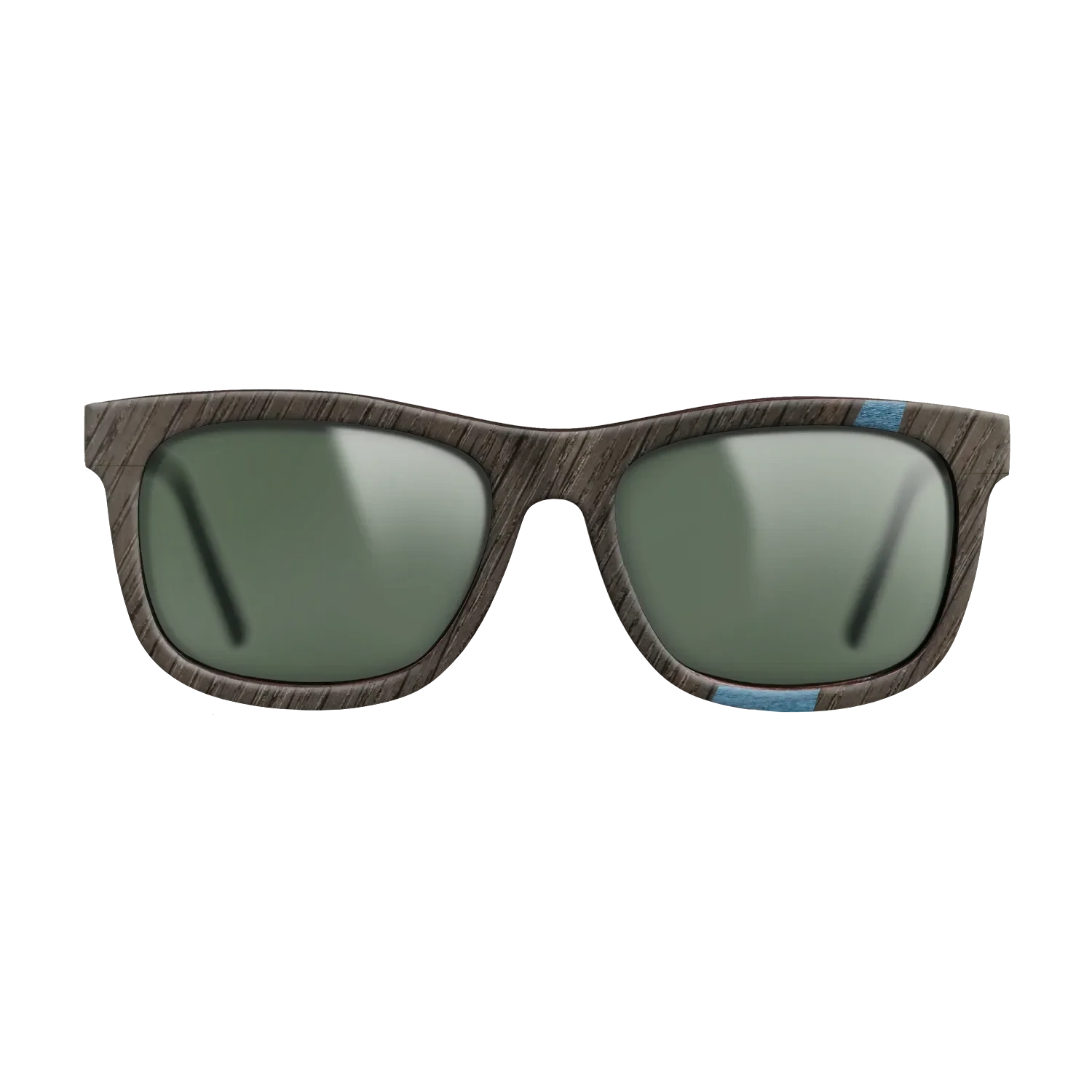 Walnut: Straight Grain,Fumed Oak,Poplar Dyed: Blue Denim: Wedge - The Hero - Square - 1143 - SIRIS wood optic