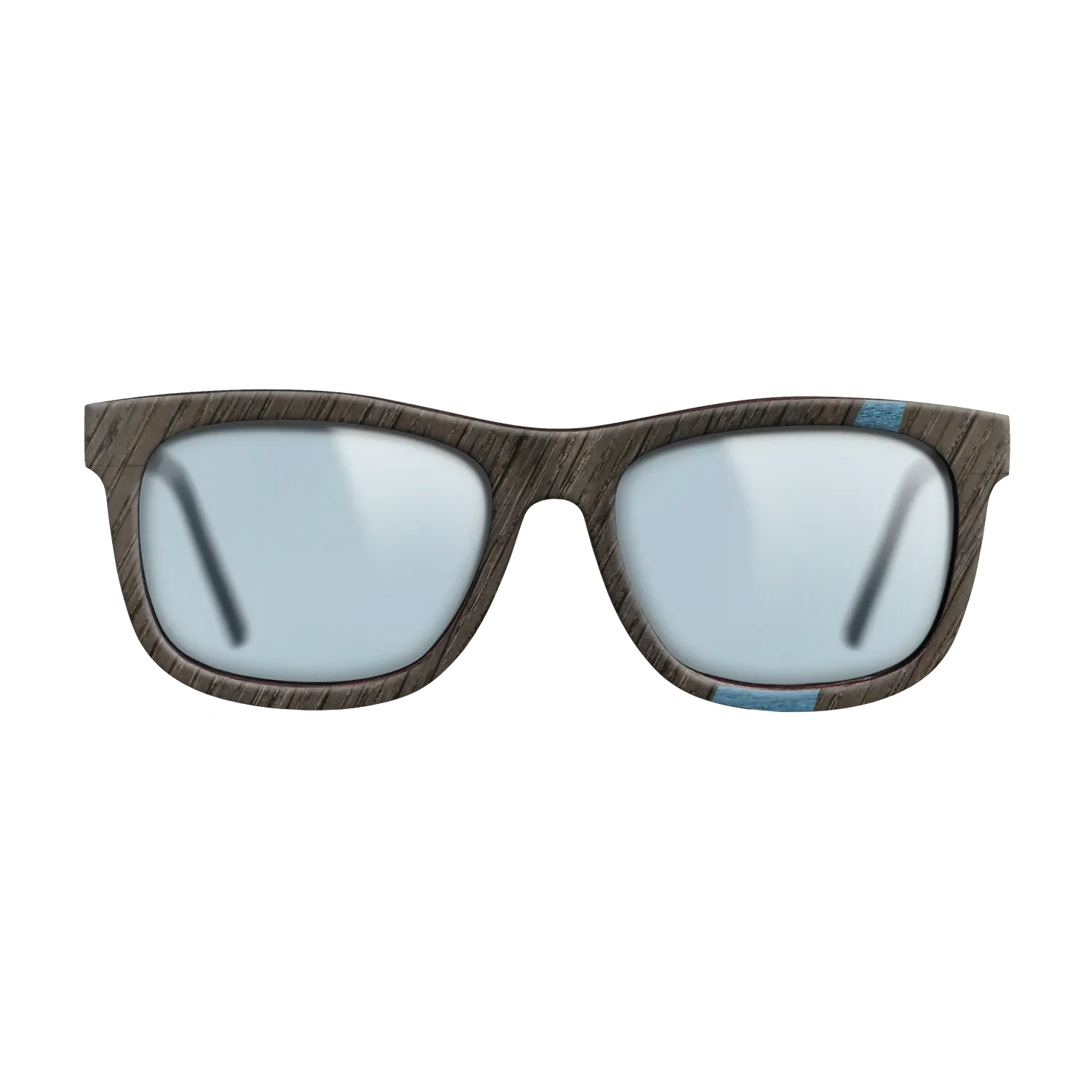 Walnut: Straight Grain,Fumed Oak,Poplar Dyed: Blue Denim: Wedge - The Hero - Square - 1143 - SIRIS wood optic