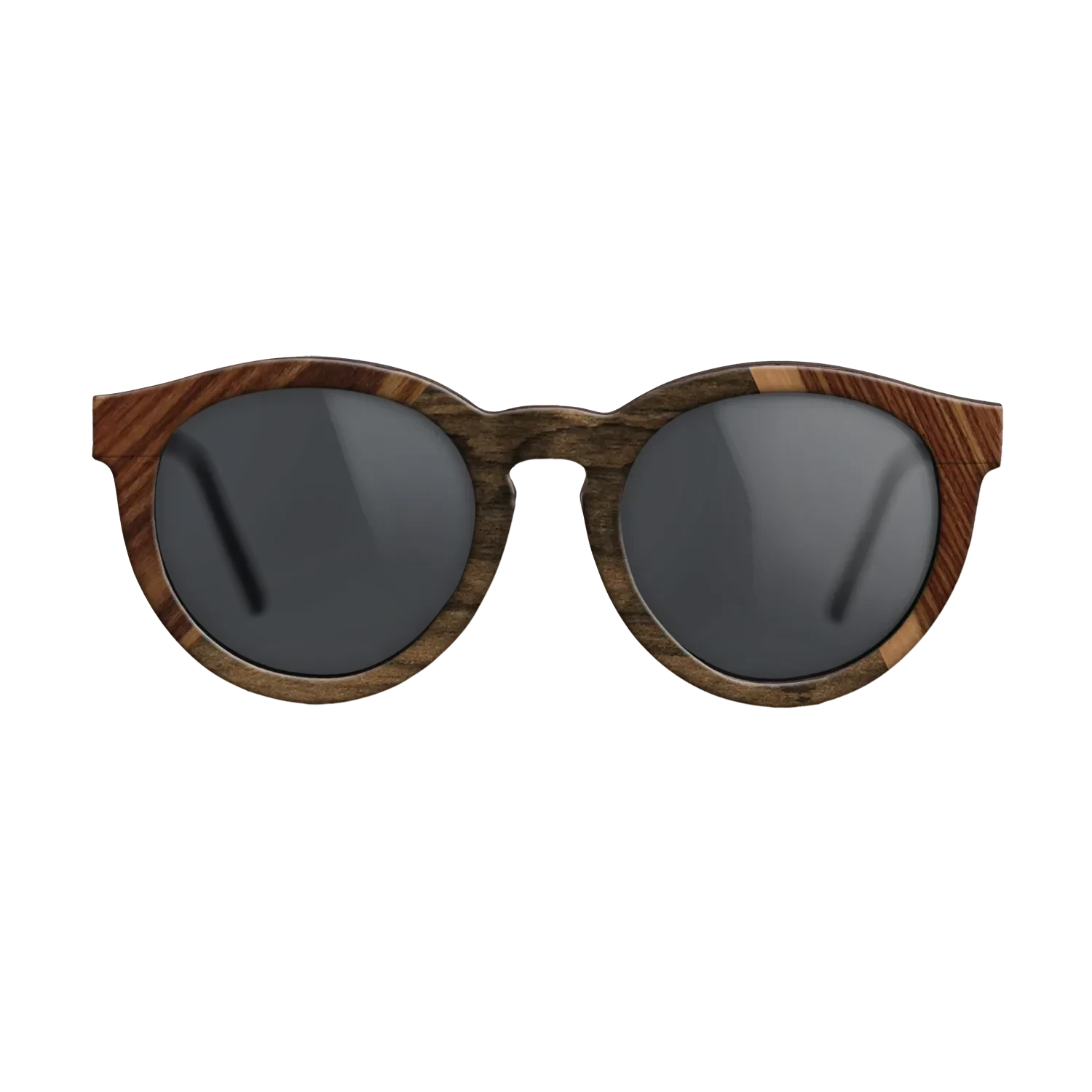 Walnut: Straight Grain,Santos Rosewood Dark,Ziricote Dark Quartered,Royal White Ebony: Angle Cut - The Rebel - Round - 916 - SIRIS wood optic