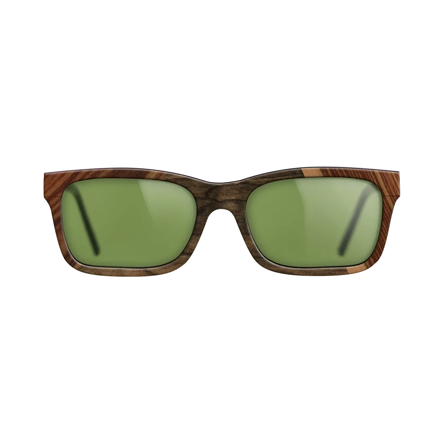 Walnut: Straight Grain,Santos Rosewood Dark,Ziricote Dark Quartered,Royal White Ebony: Angle Cut - The Sage - Rectangle - 916 - SIRIS wood optic