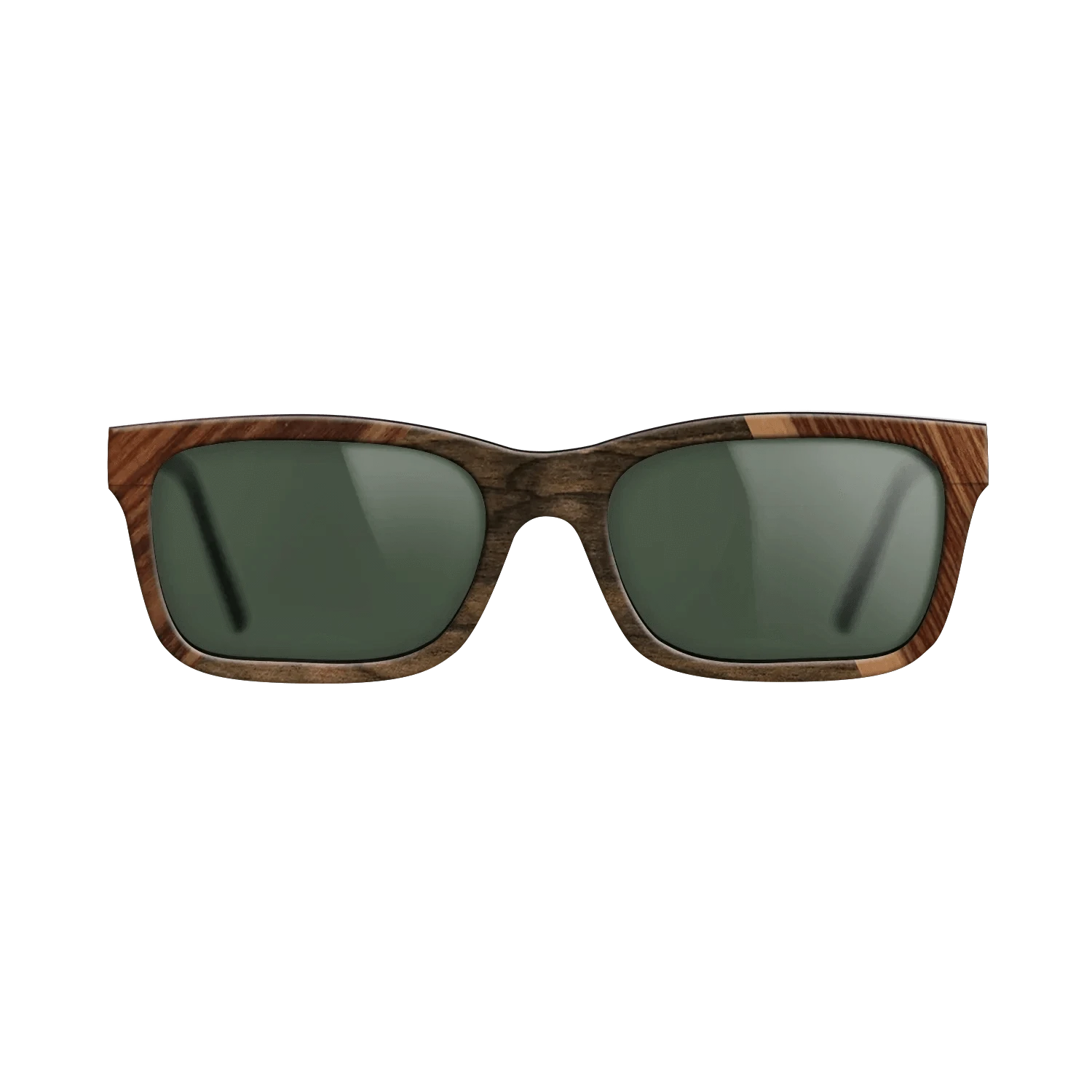 Walnut: Straight Grain,Santos Rosewood Dark,Ziricote Dark Quartered,Royal White Ebony: Angle Cut - The Sage - Rectangle - 916 - SIRIS wood optic