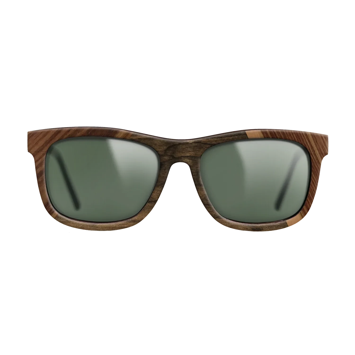Walnut: Straight Grain,Santos Rosewood Dark,Ziricote Dark Quartered,Royal White Ebony: Angle Cut - The Hero - Square - 916 - SIRIS wood optic
