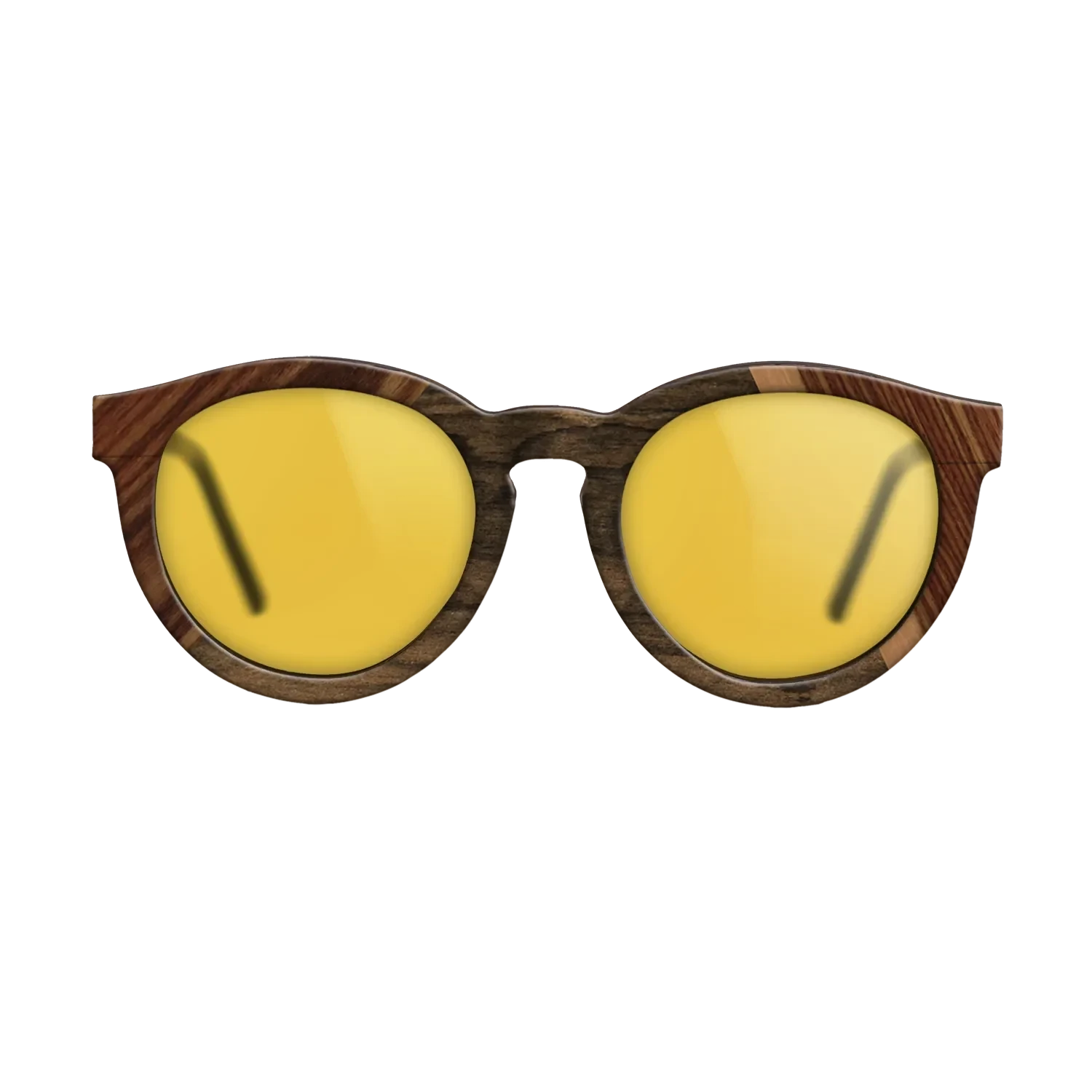 Walnut: Straight Grain,Santos Rosewood Dark,Ziricote Dark Quartered,Royal White Ebony: Angle Cut - The Rebel - Round - 916 - SIRIS wood optic