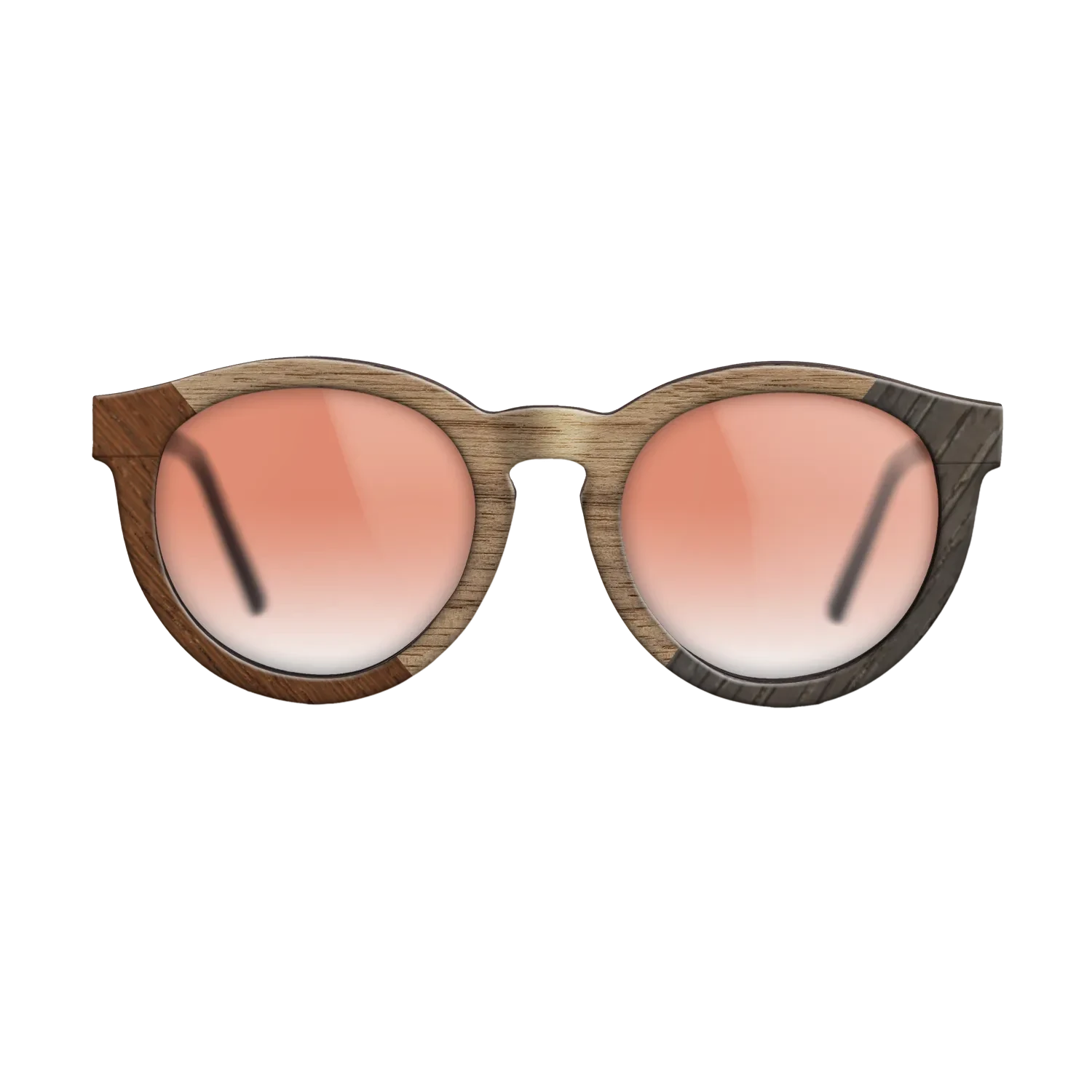 Walnut: Straight Grain,Wenge,Fumed Oak: Geometric - The Rebel - Round - 1970 - SIRIS wood optic