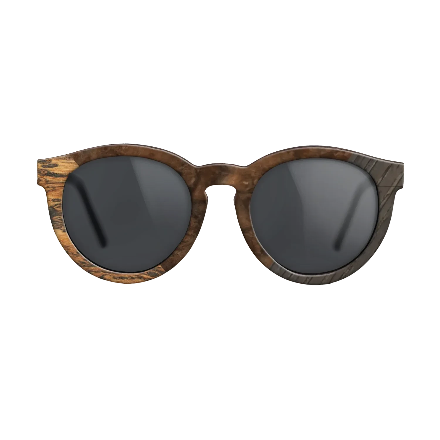 Walnut Burl,Bocote,Fumed Oak: Geometric - The Rebel - Round - 856 - SIRIS wood optic