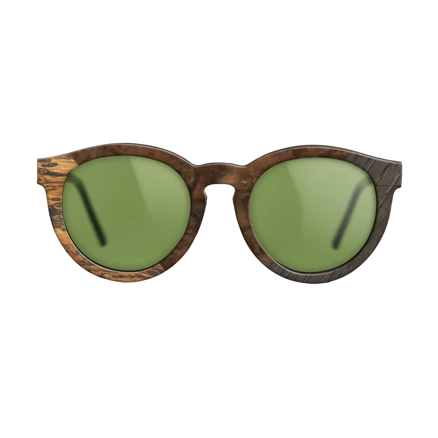 Walnut Burl,Bocote,Fumed Oak: Geometric - The Rebel - Round - 856 - SIRIS wood optic