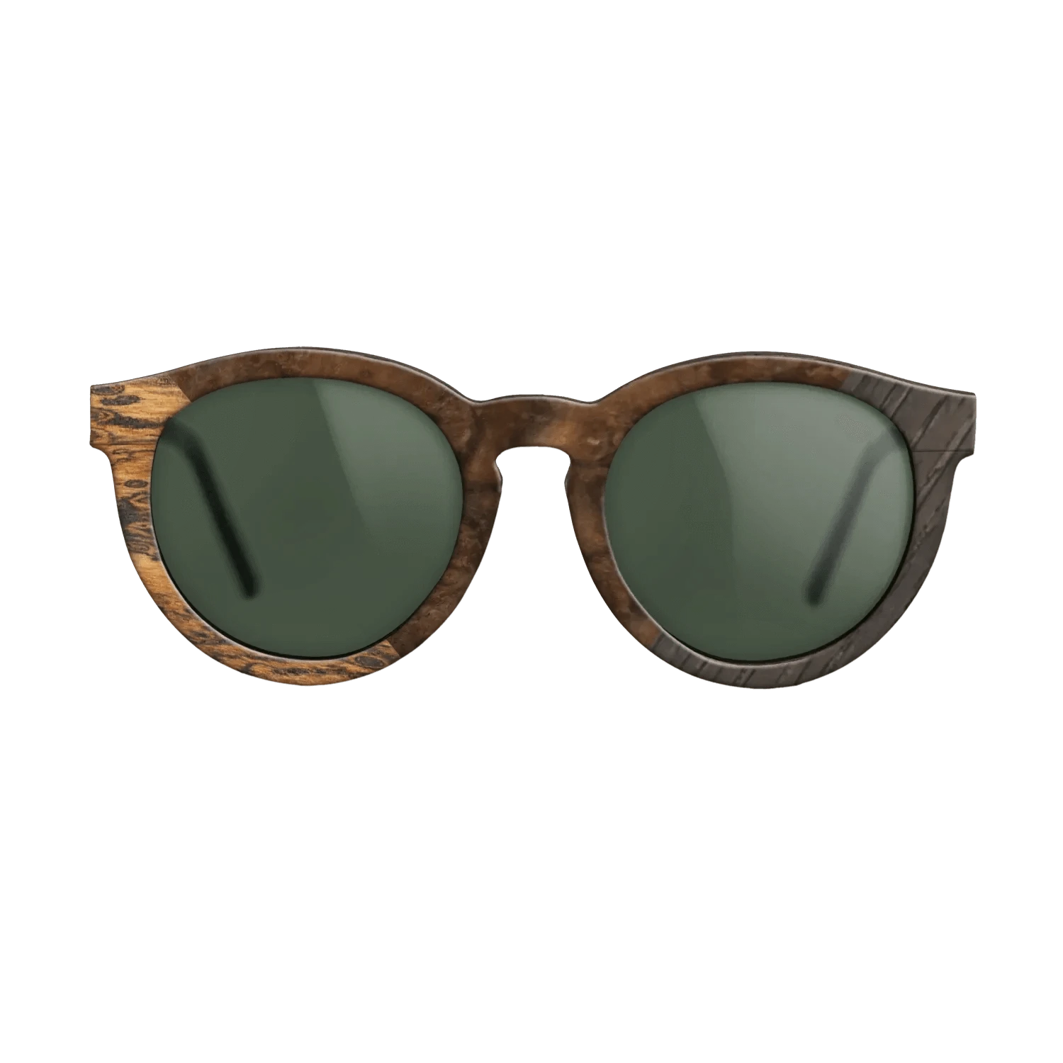 Walnut Burl,Bocote,Fumed Oak: Geometric - The Rebel - Round - 856 - SIRIS wood optic