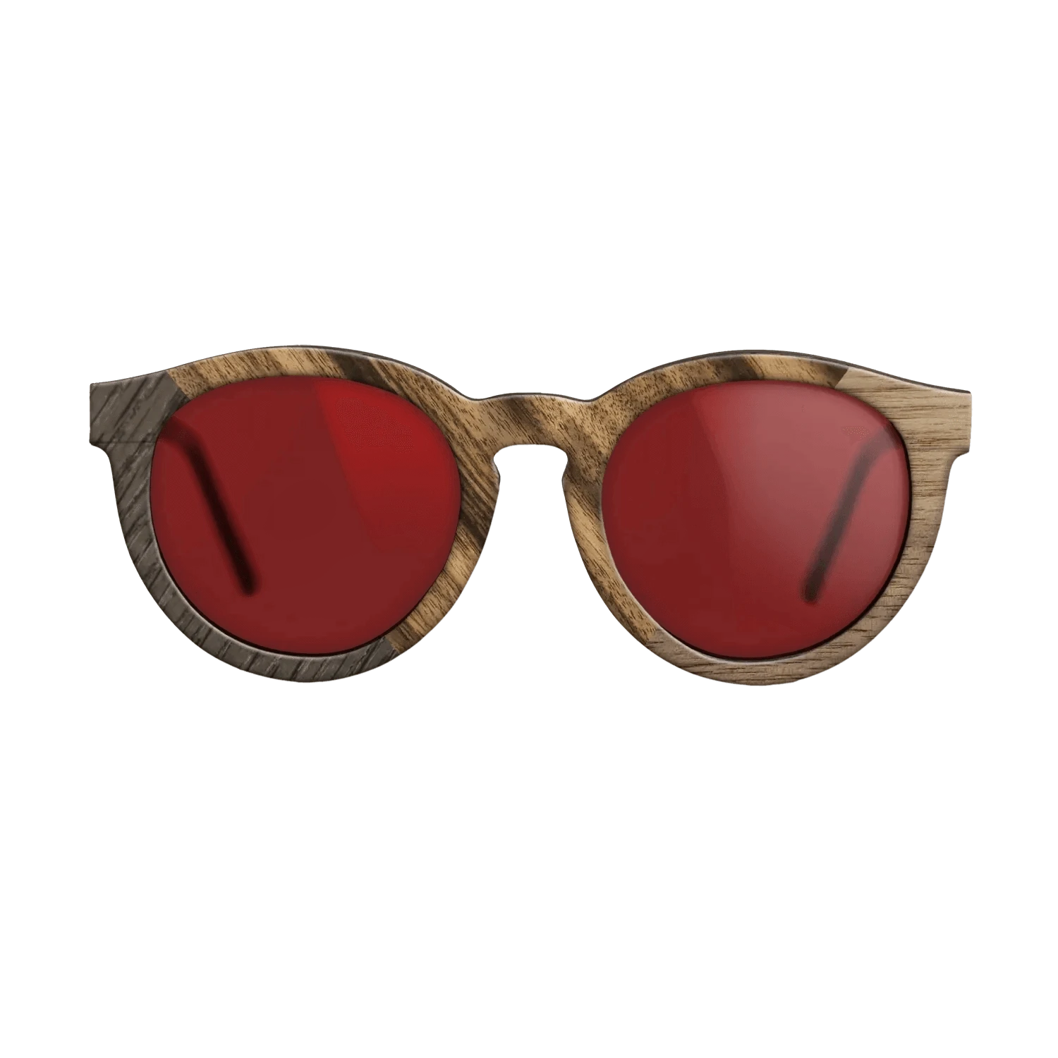 Ziricote Light Quartered,Fumed Oak,Walnut: Straight Grain: Geometric - The Rebel - Round - 1065 - SIRIS wood optic