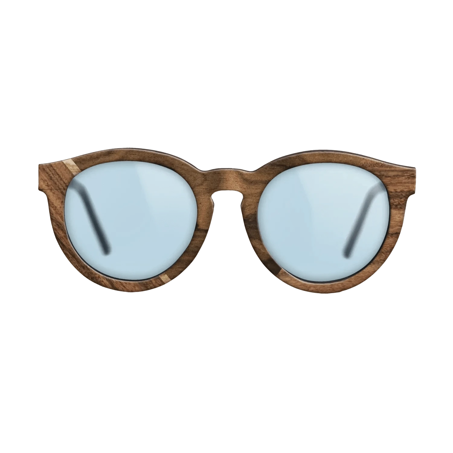 Ziricote Dark Quartered,Santos Rosewood Light: Geometric - The Rebel - Round - 1171 - SIRIS wood optic