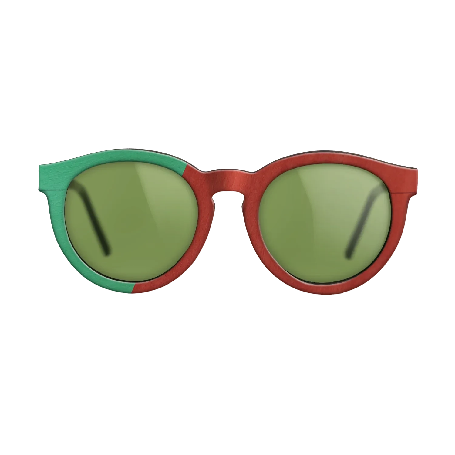 Poplar Dyed: Blue Denim,Poplar Dyed: Green,Poplar Dyed: Red,Poplar Dyed: Yellow: Angle Cut - The Rebel - Round - 1313 - SIRIS wood optic