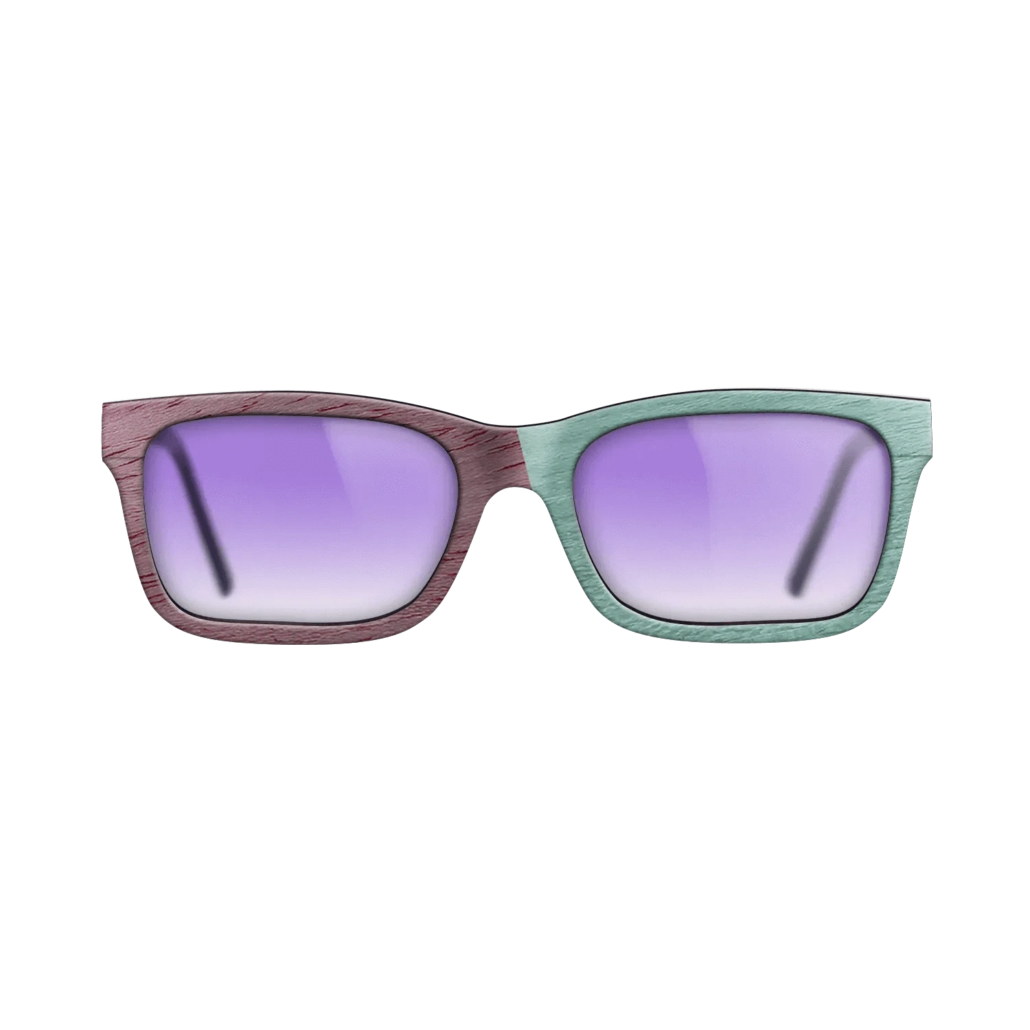 Poplar Dyed: Yellow,Poplar Dyed: Purple,Poplar Dyed: Baby Blue,Poplar Dyed: Red: Angle Cut - The Sage - Rectangle - 1332 - SIRIS wood optic