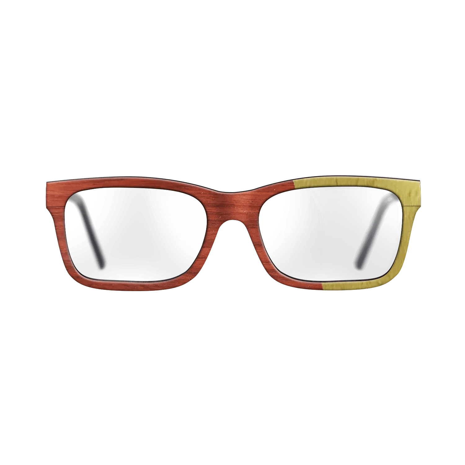 Poplar Dyed: Yellow,Poplar Dyed: Red: Angle Cut - The Sage - Rectangle - 1946 - SIRIS wood optic