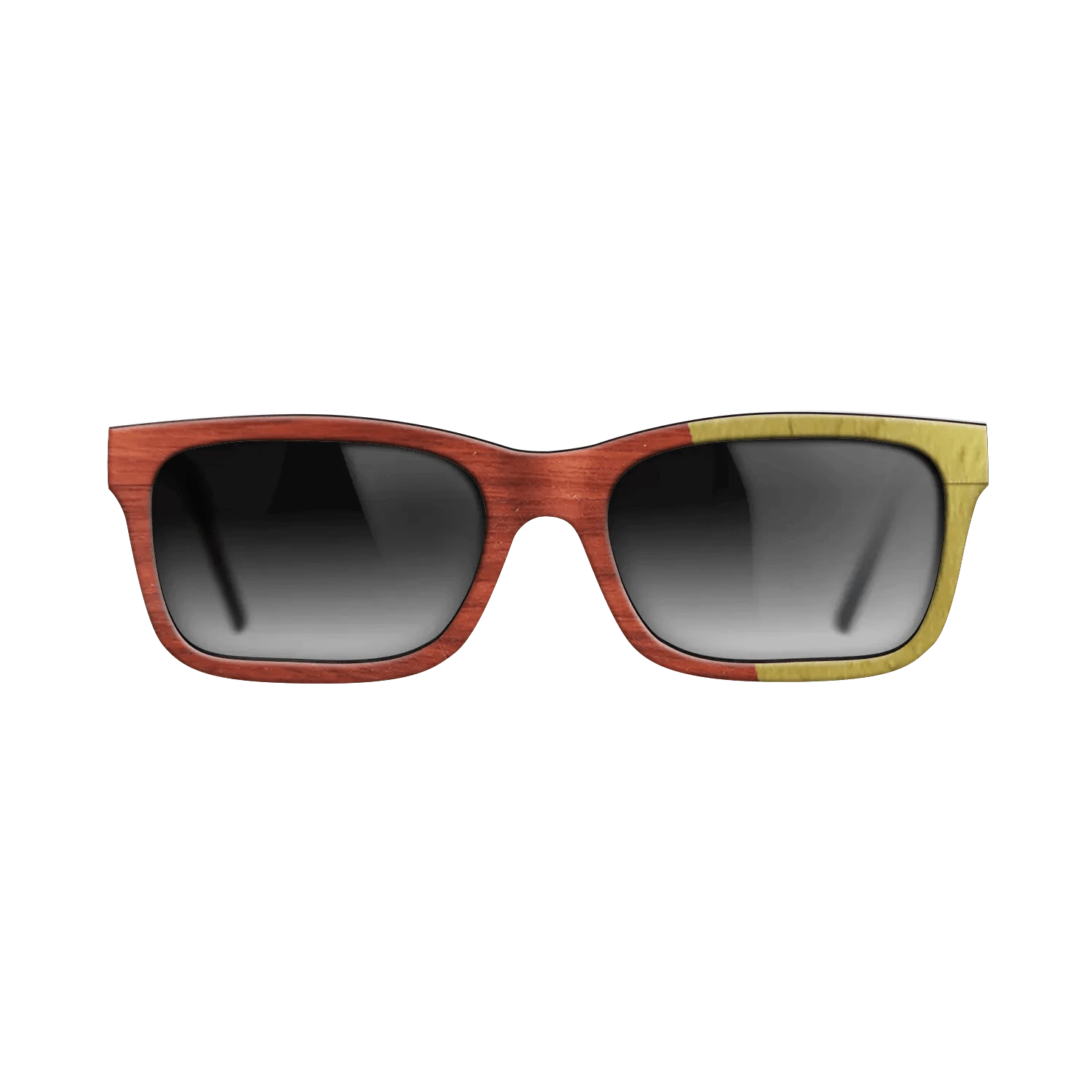 Poplar Dyed: Yellow,Poplar Dyed: Red: Angle Cut - The Sage - Rectangle - 1946 - SIRIS wood optic