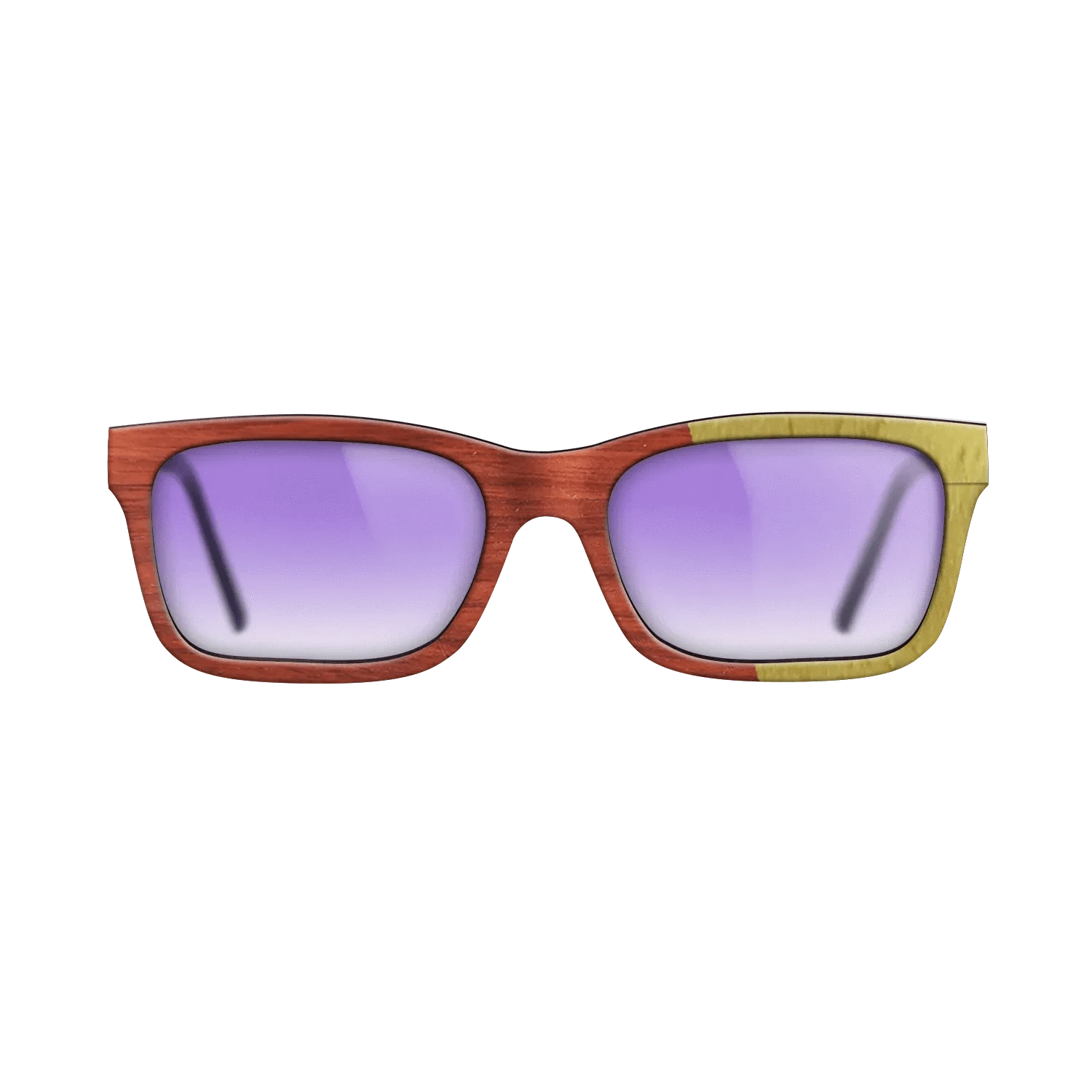 Poplar Dyed: Yellow,Poplar Dyed: Red: Angle Cut - The Sage - Rectangle - 1946 - SIRIS wood optic