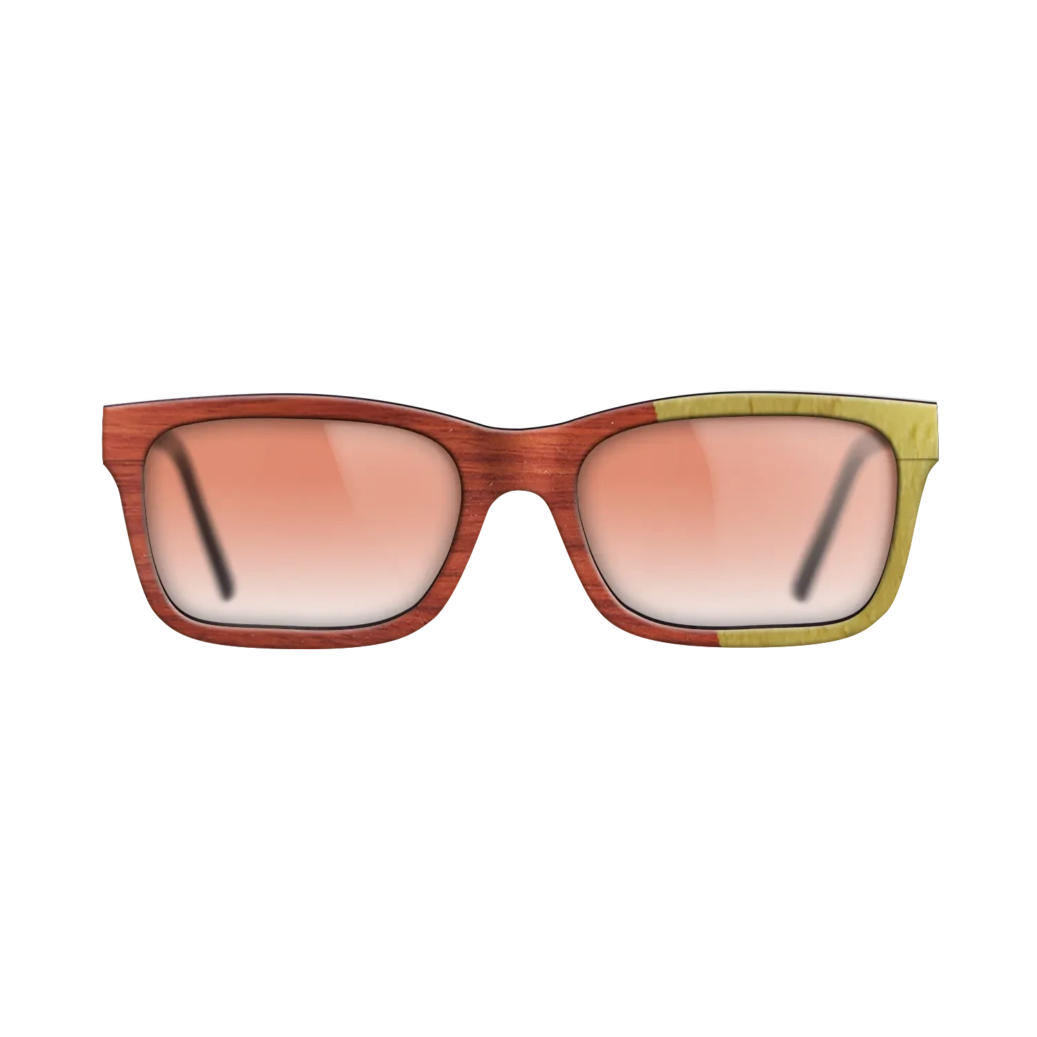 Poplar Dyed: Yellow,Poplar Dyed: Red: Angle Cut - The Sage - Rectangle - 1946 - SIRIS wood optic