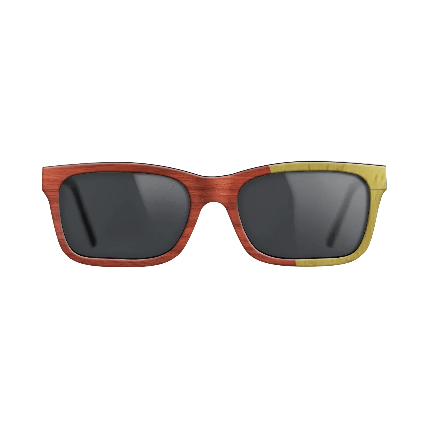 Poplar Dyed: Yellow,Poplar Dyed: Red: Angle Cut - The Sage - Rectangle - 1946 - SIRIS wood optic