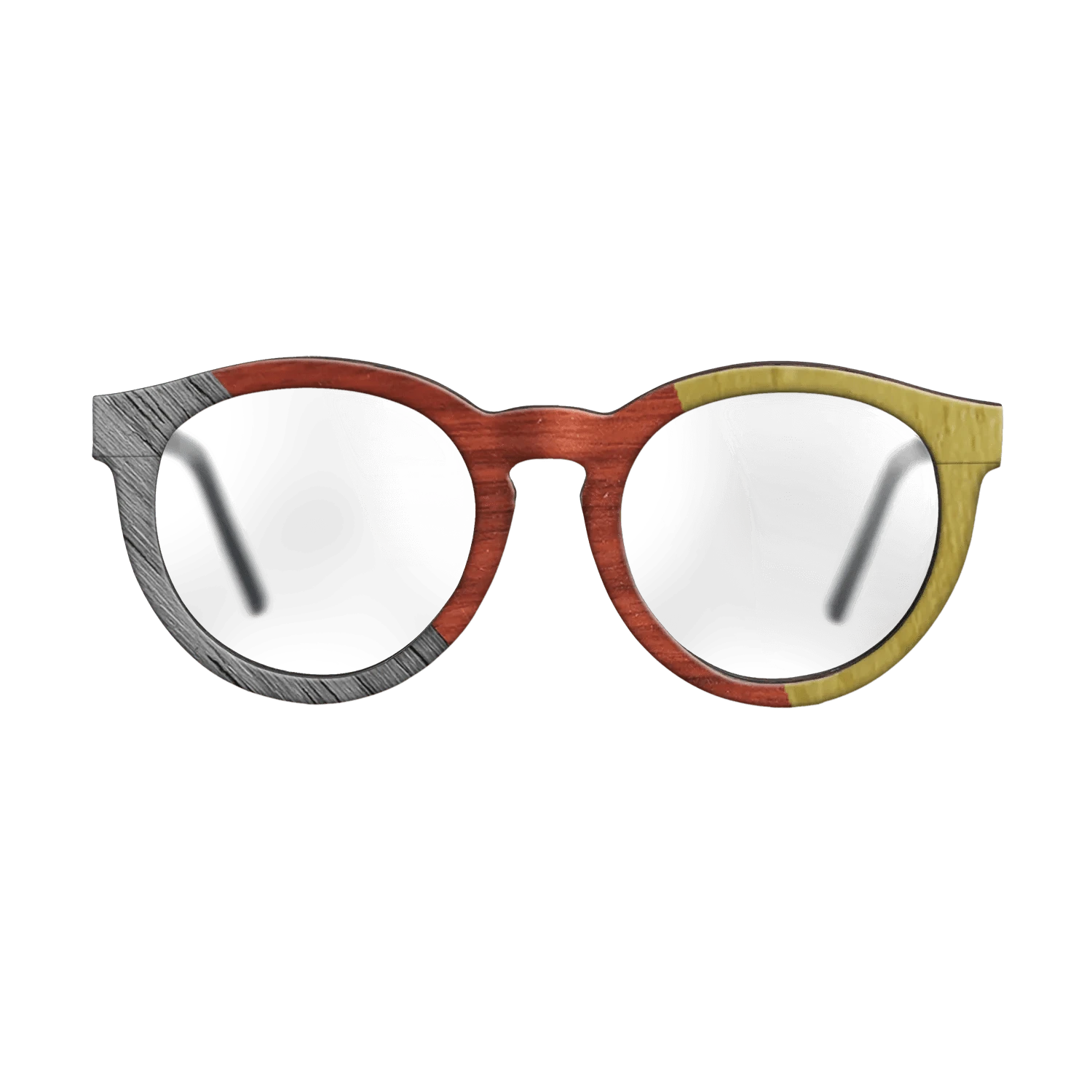 Poplar Dyed: Grey,Poplar Dyed: Red,Poplar Dyed: Yellow: Angle Cut - The Rebel - Round - 1597 - SIRIS wood optic