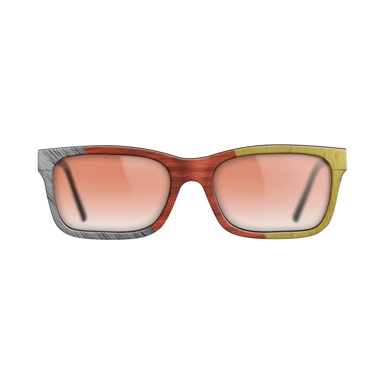 Poplar Dyed: Grey,Poplar Dyed: Red,Poplar Dyed: Yellow: Angle Cut - The Sage - Rectangle - 1597 - SIRIS wood optic