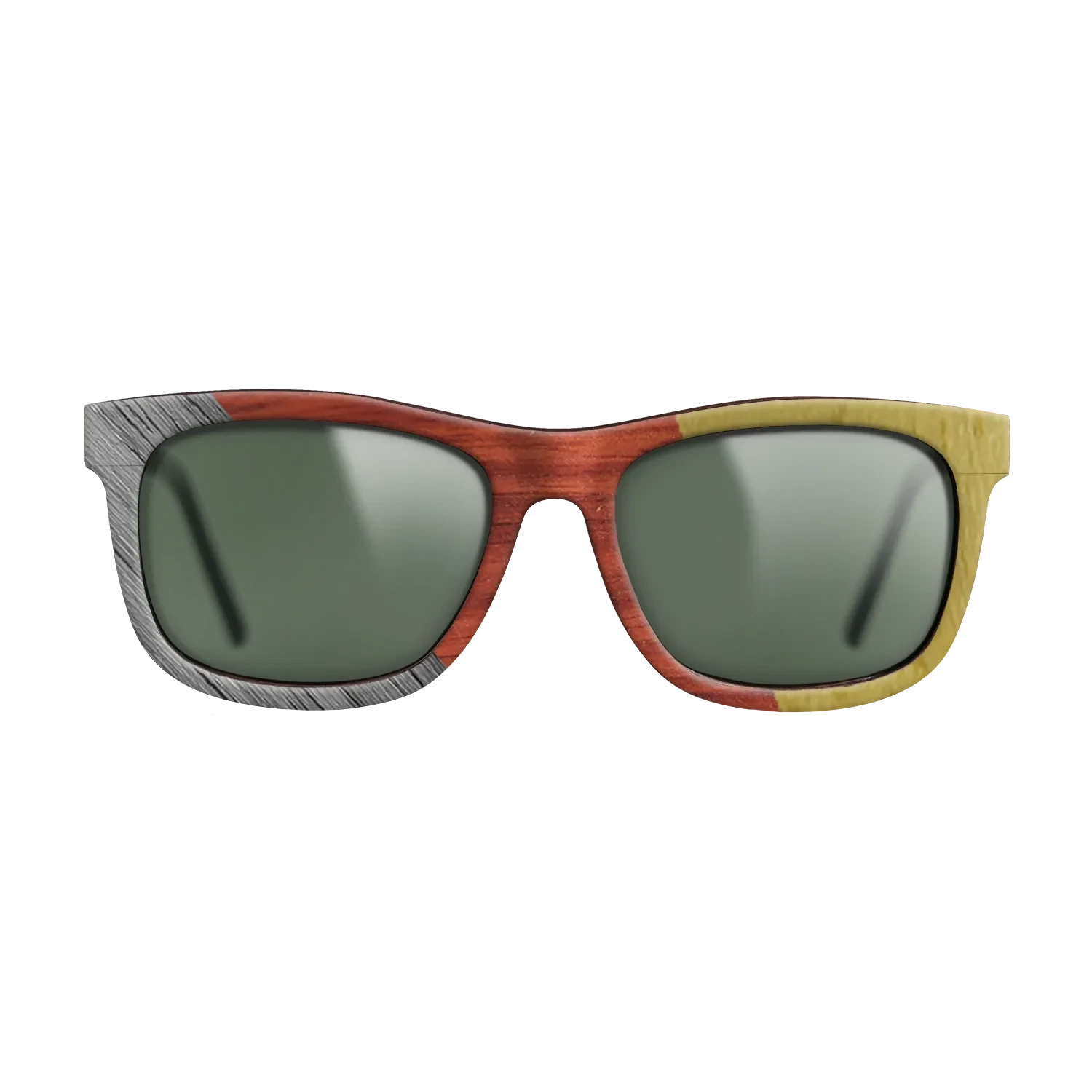 Poplar Dyed: Grey,Poplar Dyed: Red,Poplar Dyed: Yellow: Angle Cut - The Hero - Square - 1597 - SIRIS wood optic
