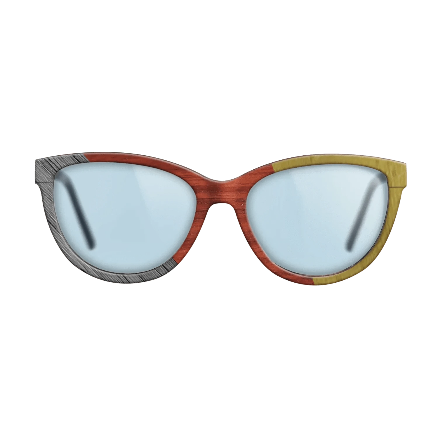 Poplar Dyed: Grey,Poplar Dyed: Red,Poplar Dyed: Yellow: Angle Cut - The Maiden - Cat - 1597 - SIRIS wood optic