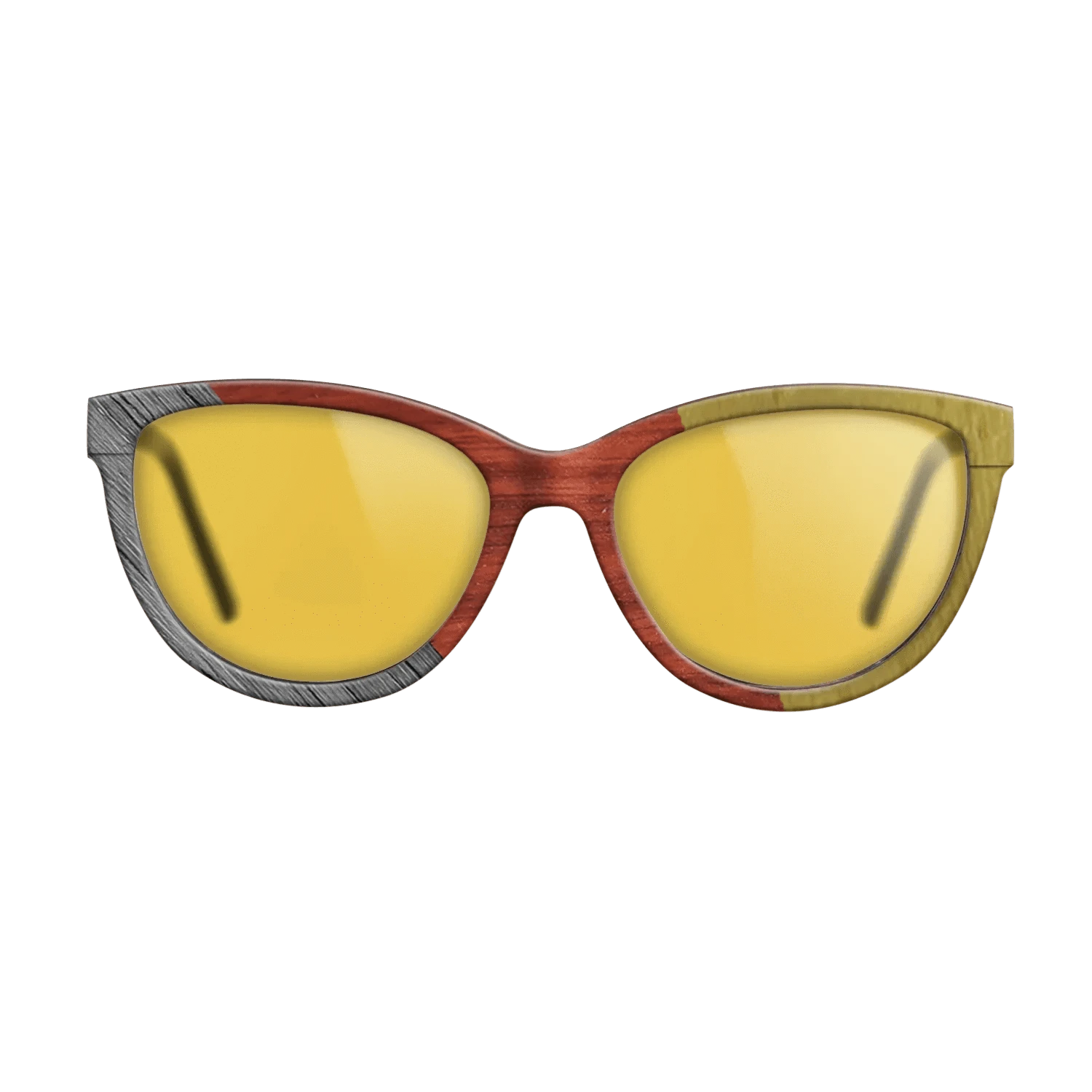 Poplar Dyed: Grey,Poplar Dyed: Red,Poplar Dyed: Yellow: Angle Cut - The Maiden - Cat - 1597 - SIRIS wood optic