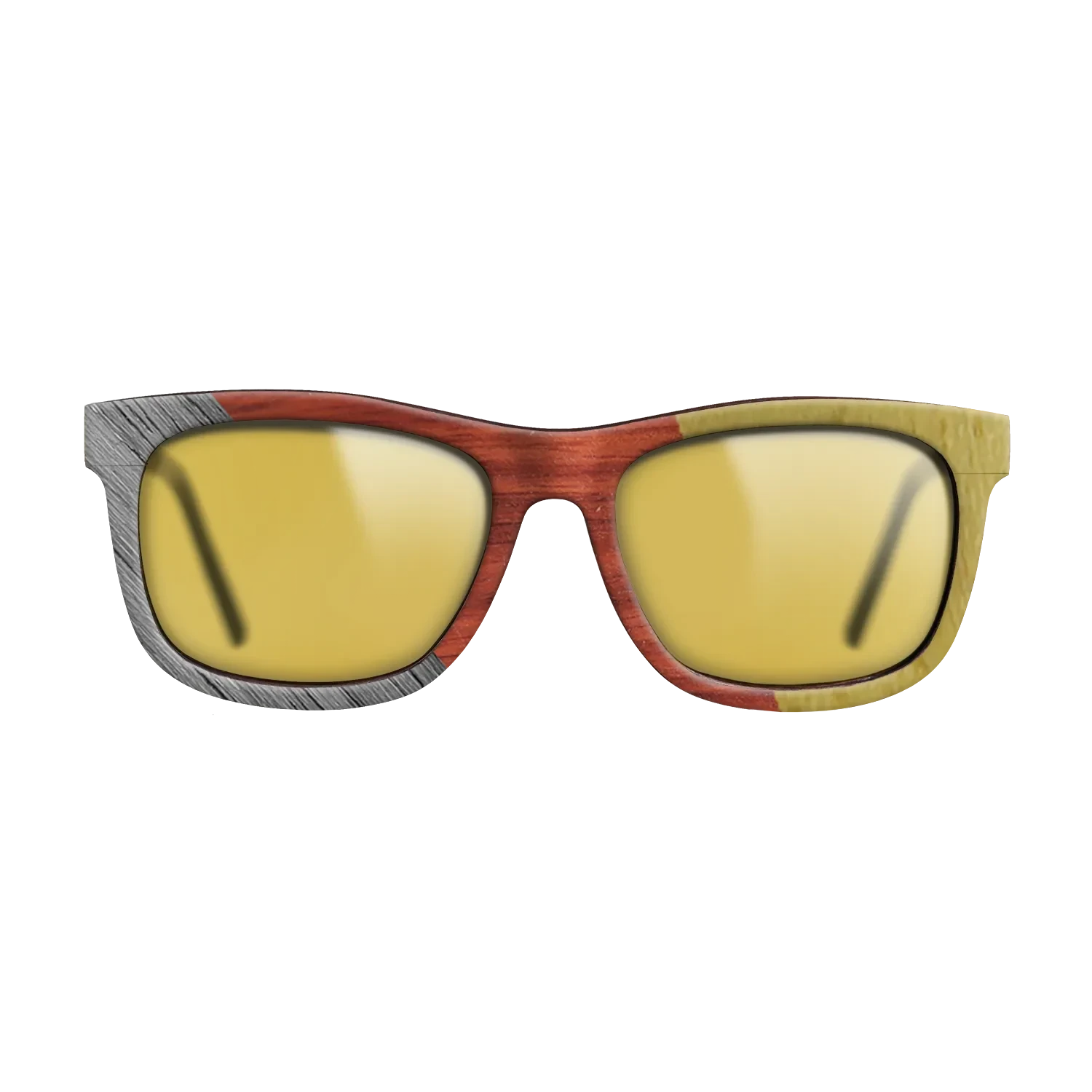Poplar Dyed: Grey,Poplar Dyed: Red,Poplar Dyed: Yellow: Angle Cut - The Hero - Square - 1597 - SIRIS wood optic