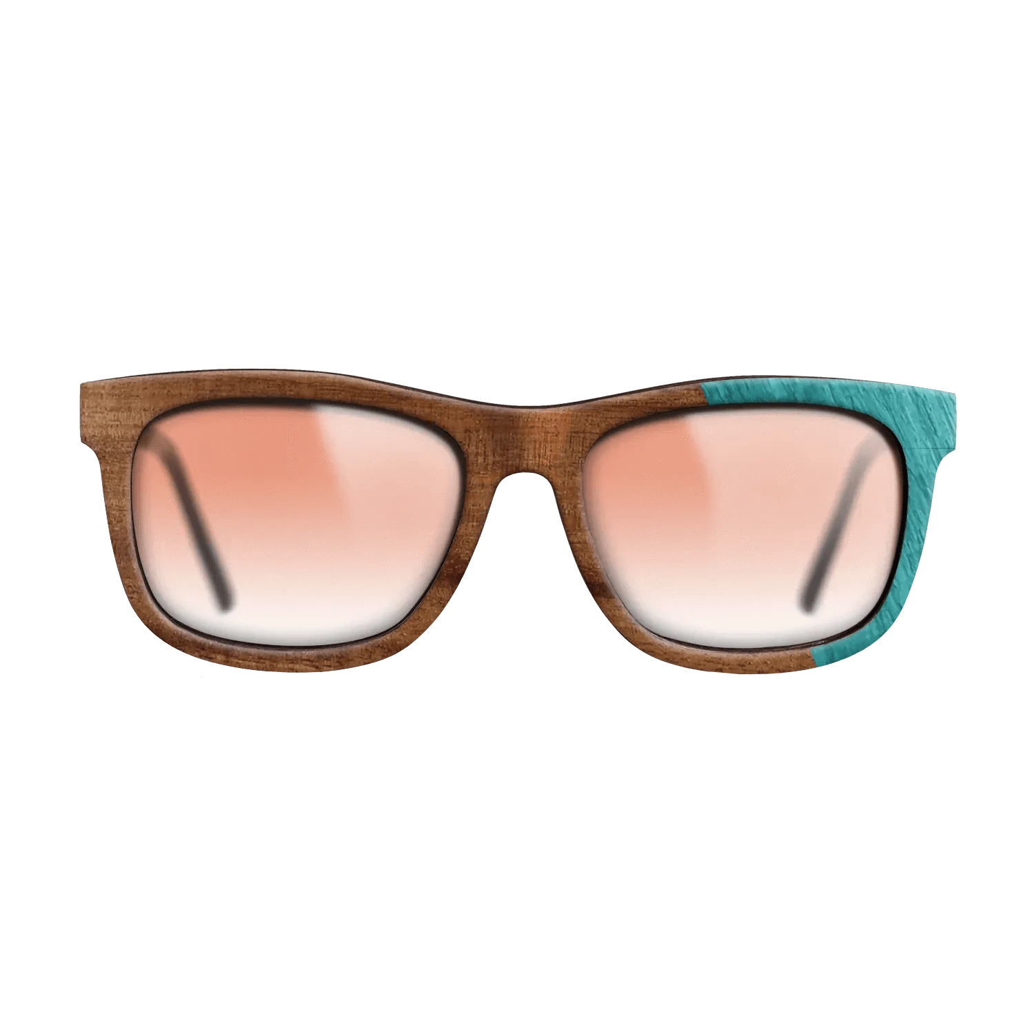 Koa,Poplar Dyed: Turquoise: Dicut - The Hero - Square - 1755 - SIRIS wood optic
