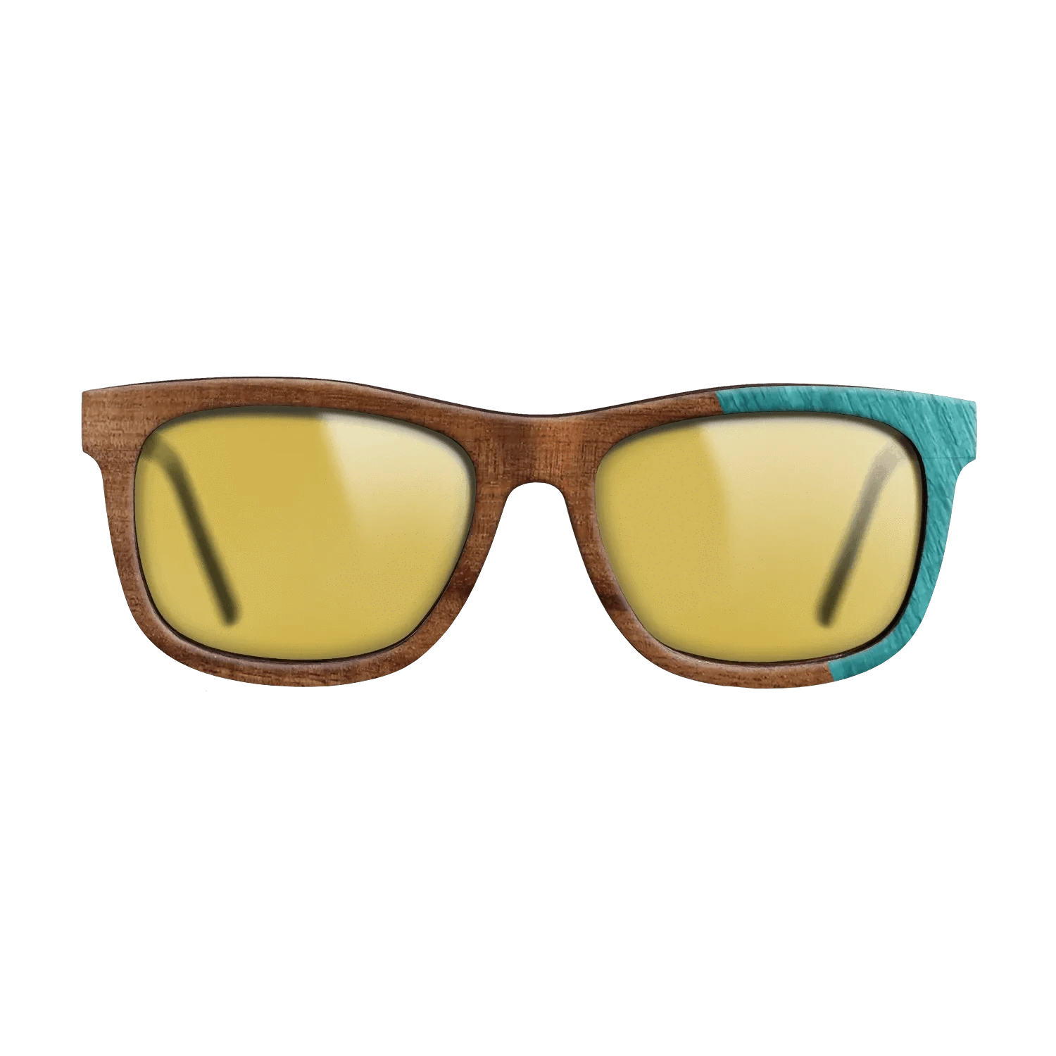 Koa,Poplar Dyed: Turquoise: Dicut - The Hero - Square - 1755 - SIRIS wood optic