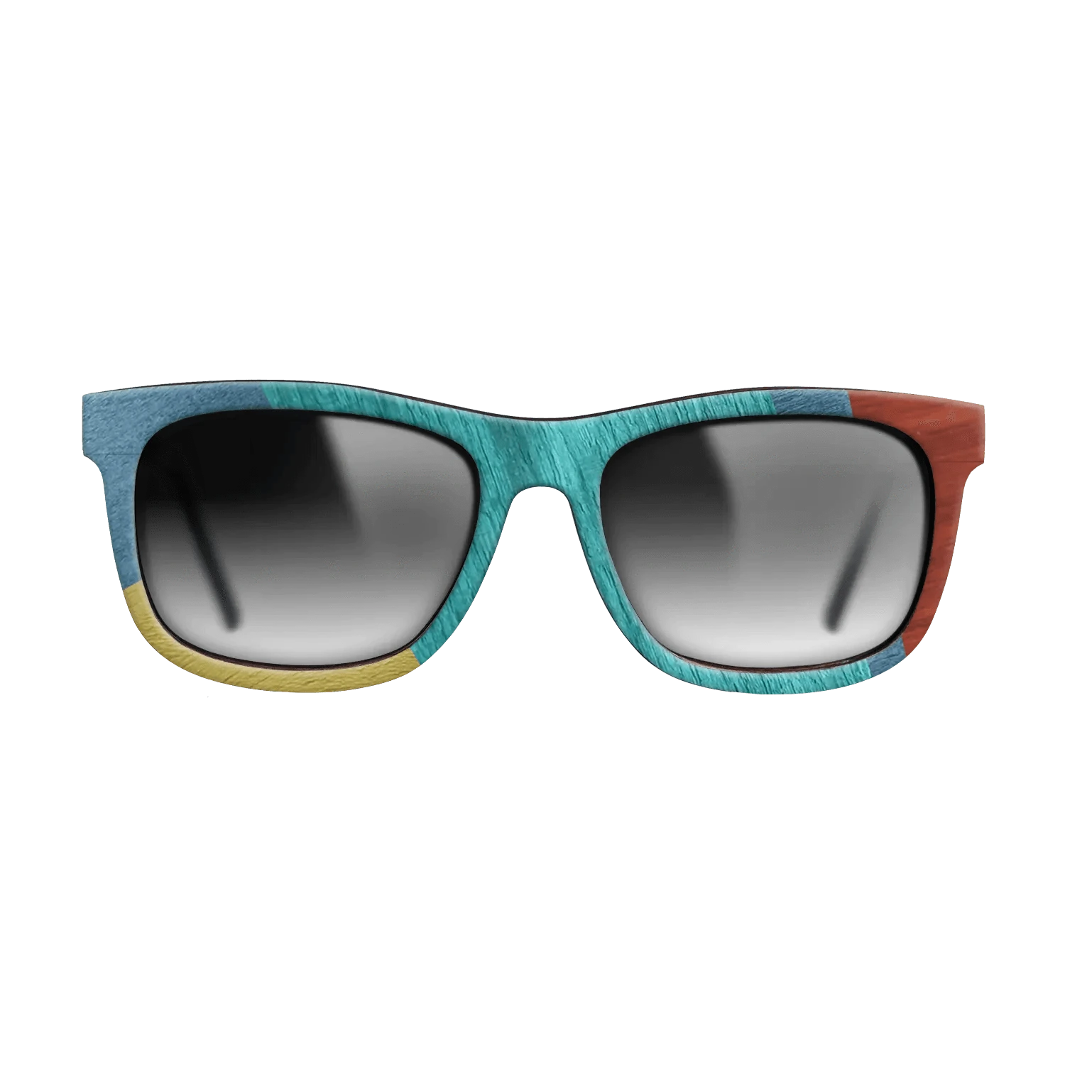 Poplar Dyed: Baby Blue,Poplar Dyed: Turquoise,Poplar Dyed: Blue Denim,Poplar Dyed: Yellow,Poplar Dyed: Red: Mosaic - The Hero - Square - 1584 - SIRIS wood optic